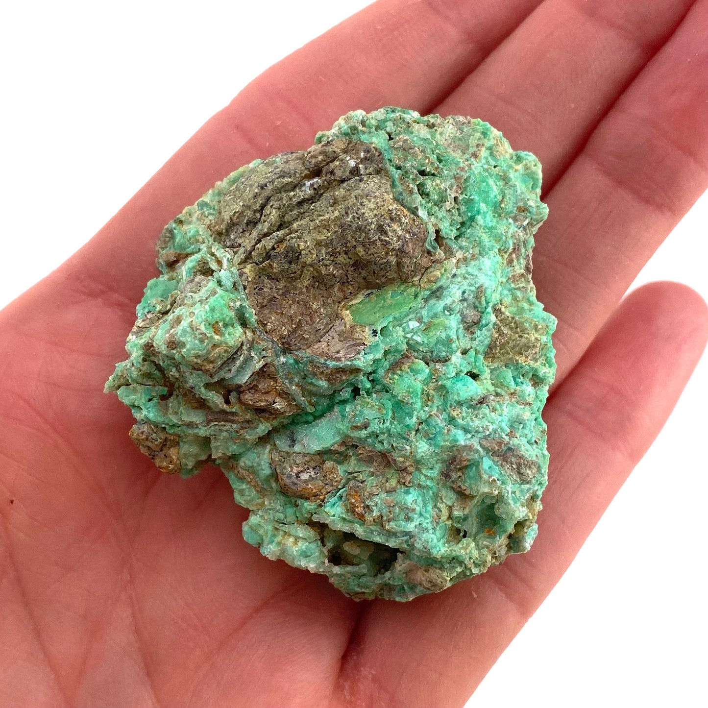 Druzy Mint Chrysoprase (Indonesia) | mint chrysoprase, druzy chrysoprase, druzy crystal, mineral specimen, crystals