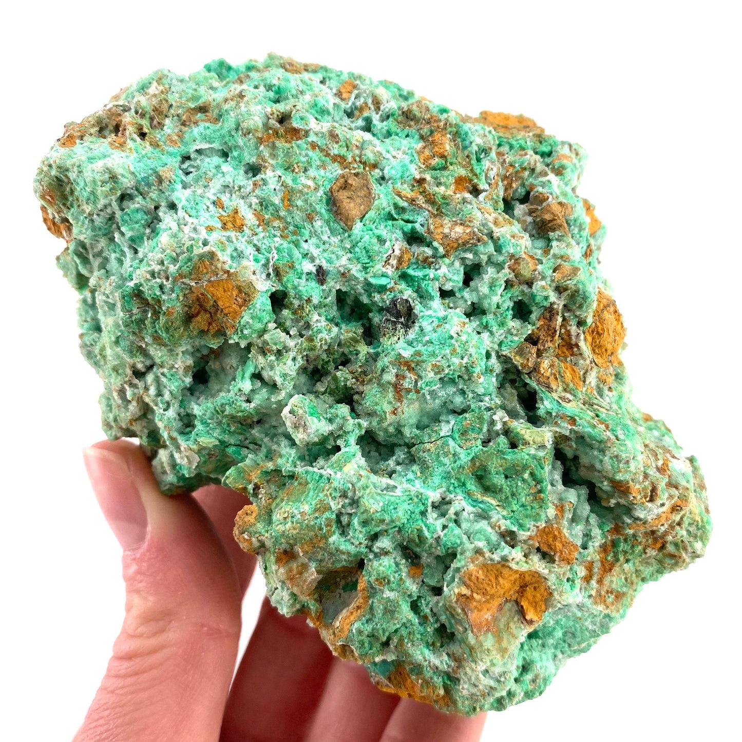 Druzy Mint Chrysoprase (Indonesia) | mint chrysoprase, druzy chrysoprase, druzy crystal, mineral specimen, crystals