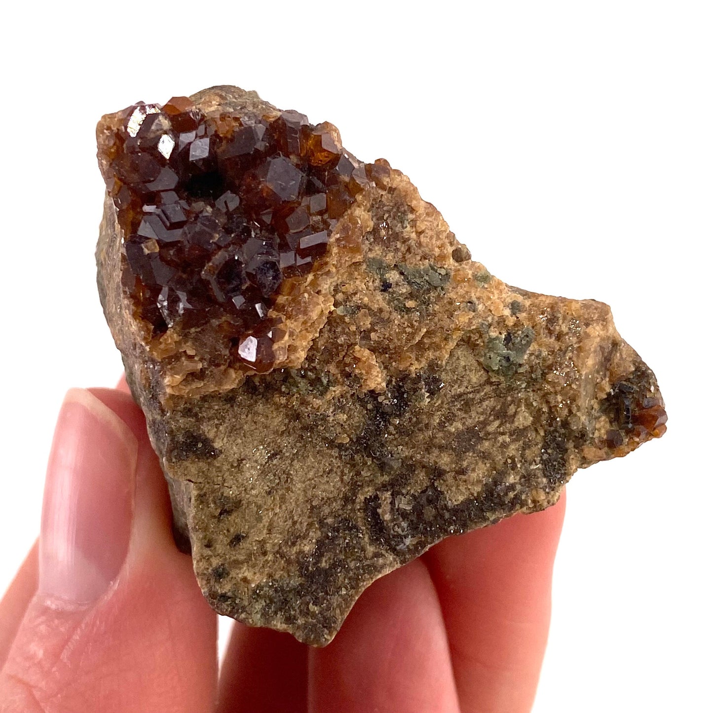 Spessartine Garnet (Pakistan) | raw garnet crystal, garnet crystal, rare crystals, orange garnet, mineral specimen