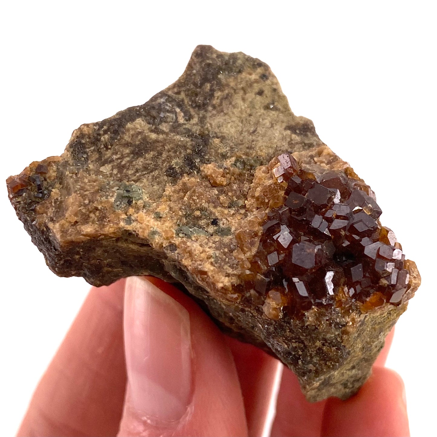 Spessartine Garnet (Pakistan) | raw garnet crystal, garnet crystal, rare crystals, orange garnet, mineral specimen