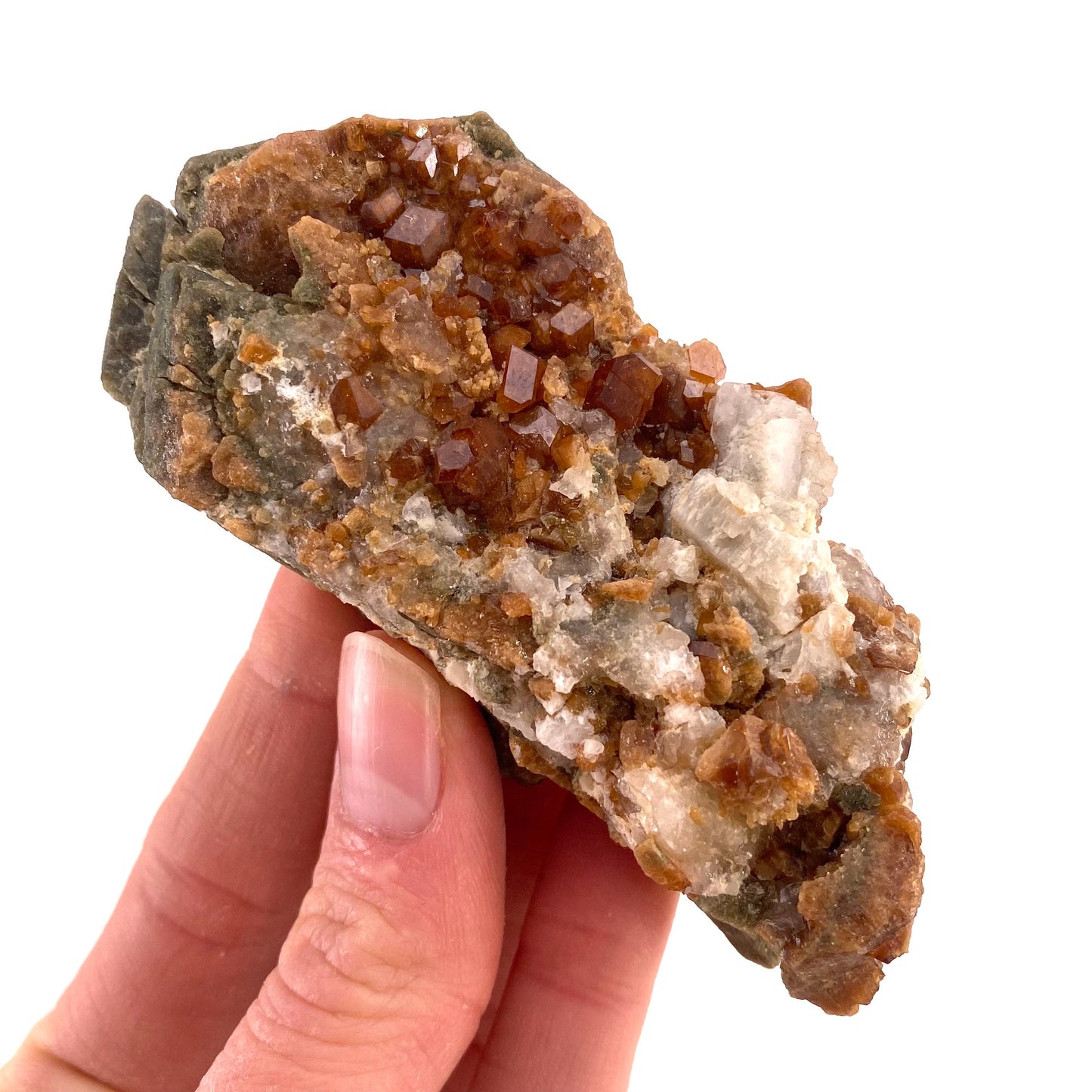 Spessartine Garnet (Pakistan) | raw garnet crystal, garnet crystal, rare crystals, orange garnet, mineral specimen