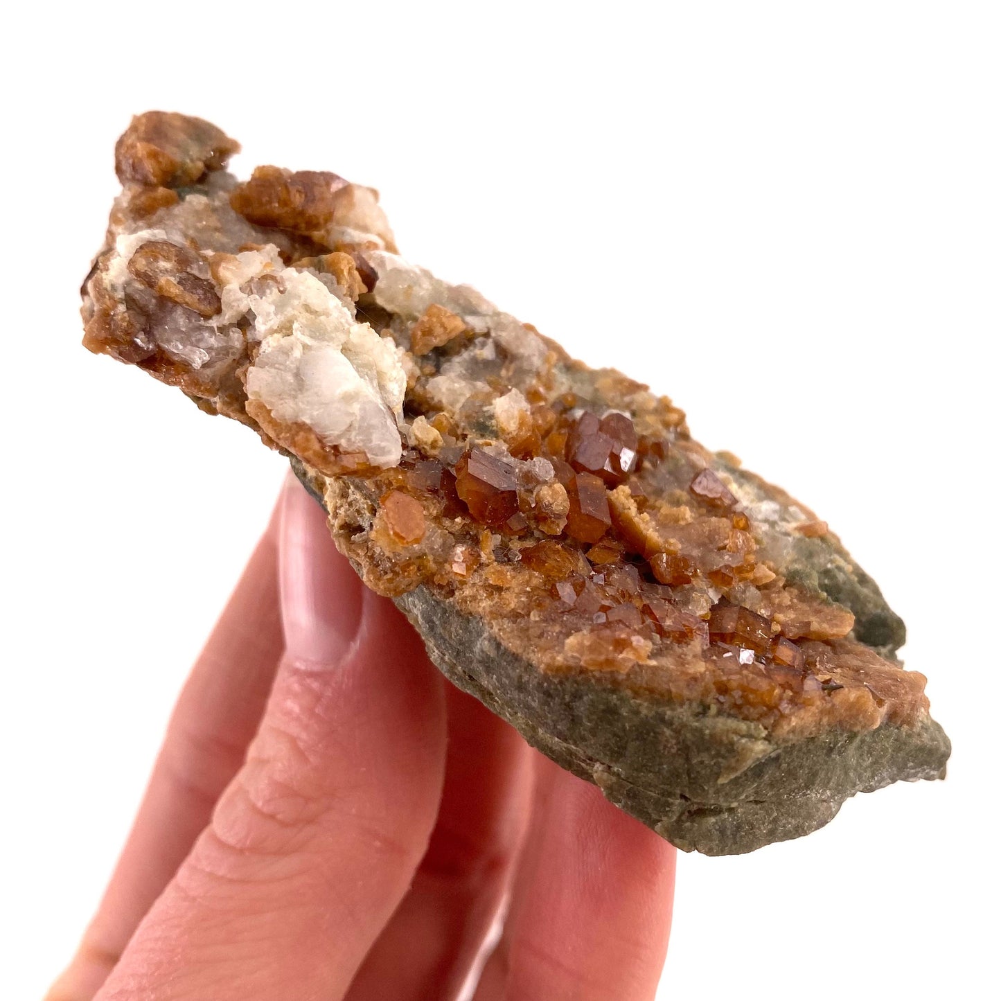 Spessartine Garnet (Pakistan) | raw garnet crystal, garnet crystal, rare crystals, orange garnet, mineral specimen