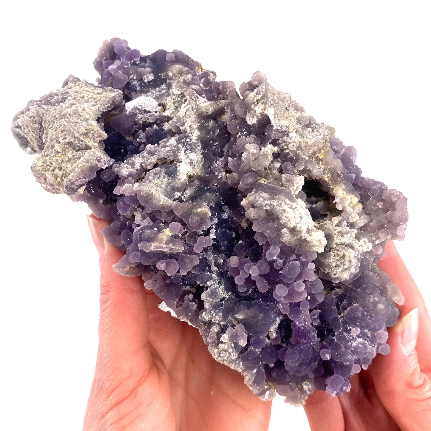 XL Sparkly Grape Amethyst (Indonesia) | Grape Agate, purple grape agate, grape agate cluster, mineral specimen, crystals, gemstone