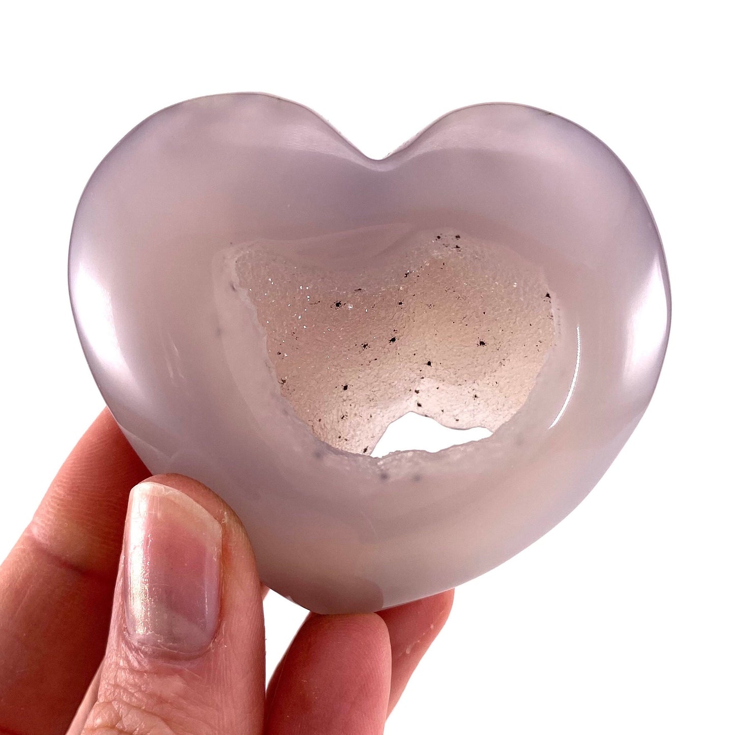 Agate Heart, Druzy Agate heart, polished crystal heart, agate geode heart, crystal heart