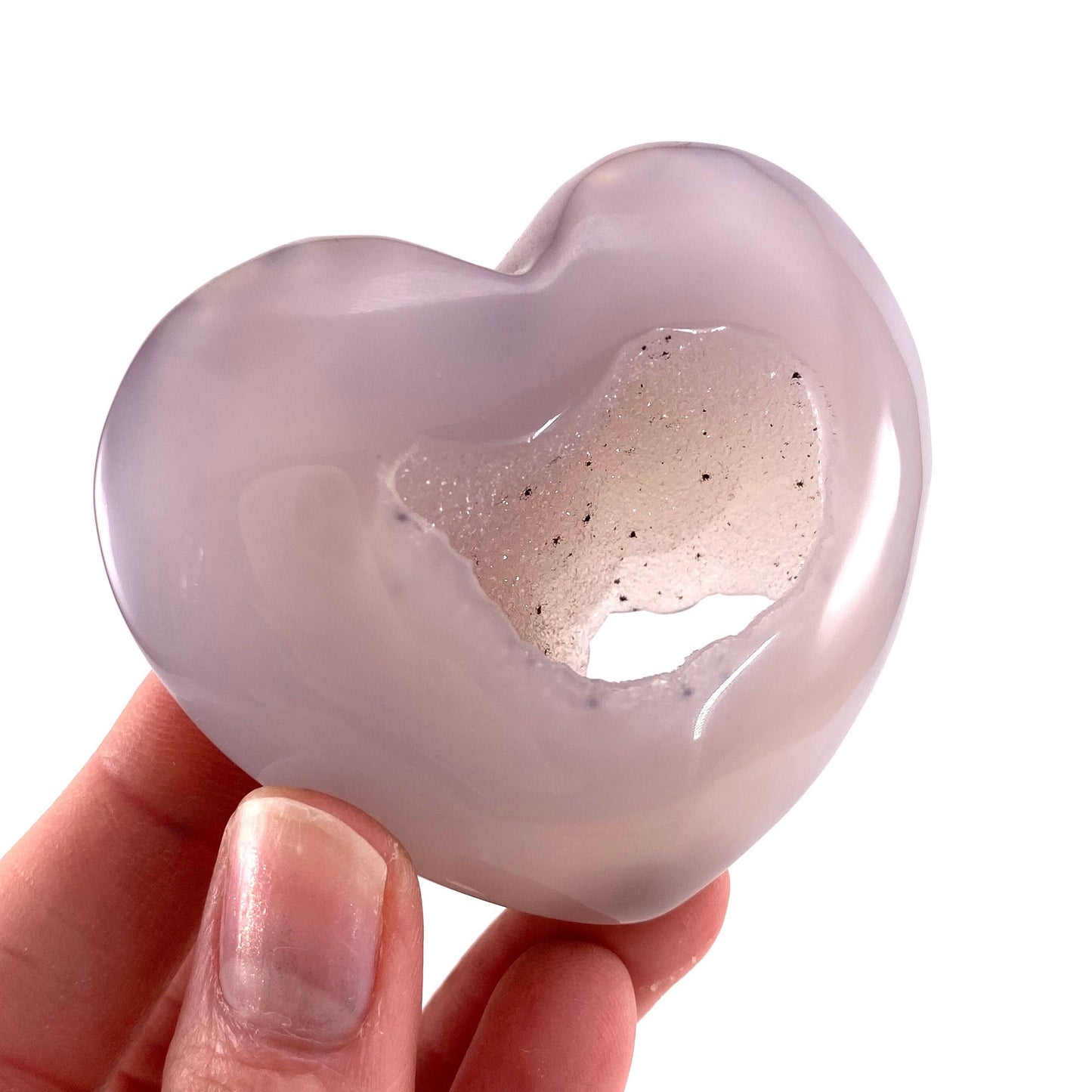 Agate Heart, Druzy Agate heart, polished crystal heart, agate geode heart, crystal heart