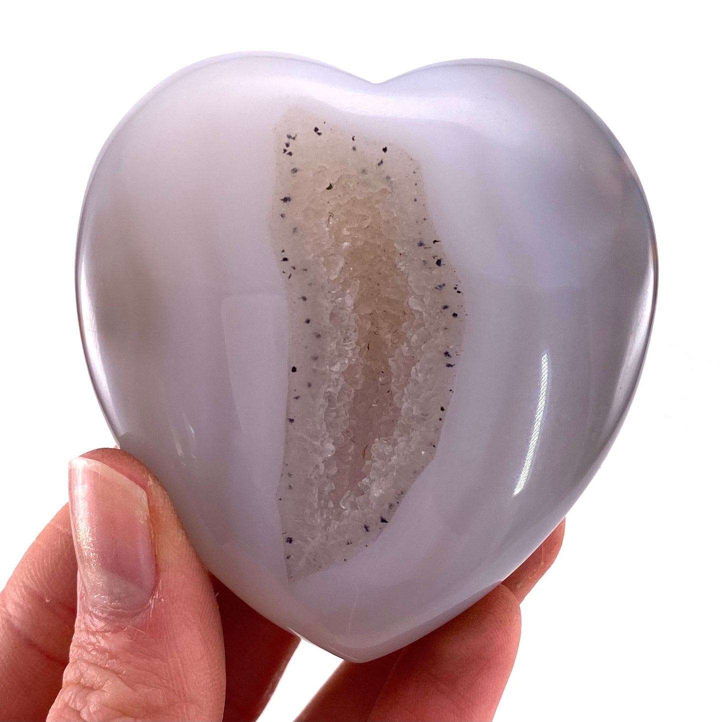 Agate Heart, Druzy Agate heart, polished crystal heart, agate geode heart, crystal heart