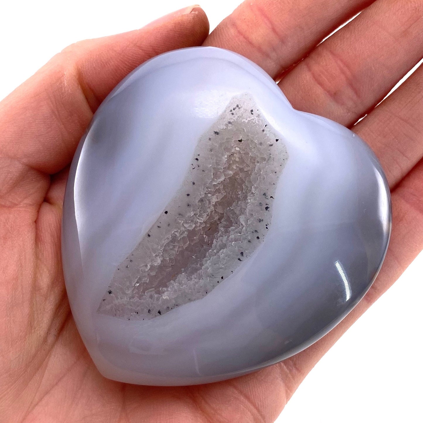 Agate Heart, Druzy Agate heart, polished crystal heart, agate geode heart, crystal heart