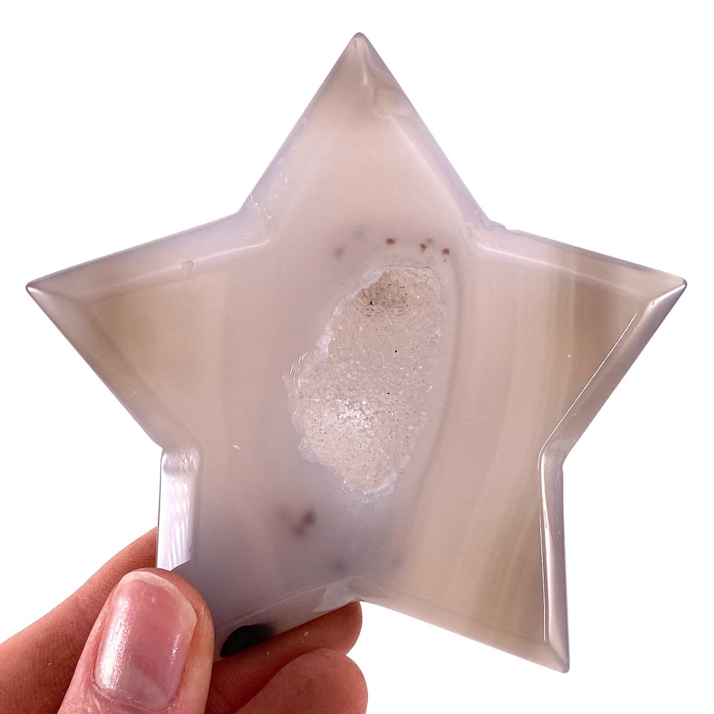Agate Star, Druzy Agate Star, polished crystal star, agate geode star, crystal star