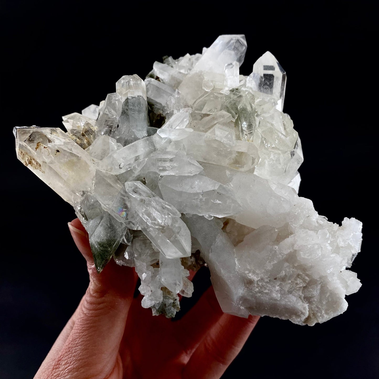 Chlorite Quartz (Pakistan) | green phantom quartz, chlorite quartz, green chlorite quartz