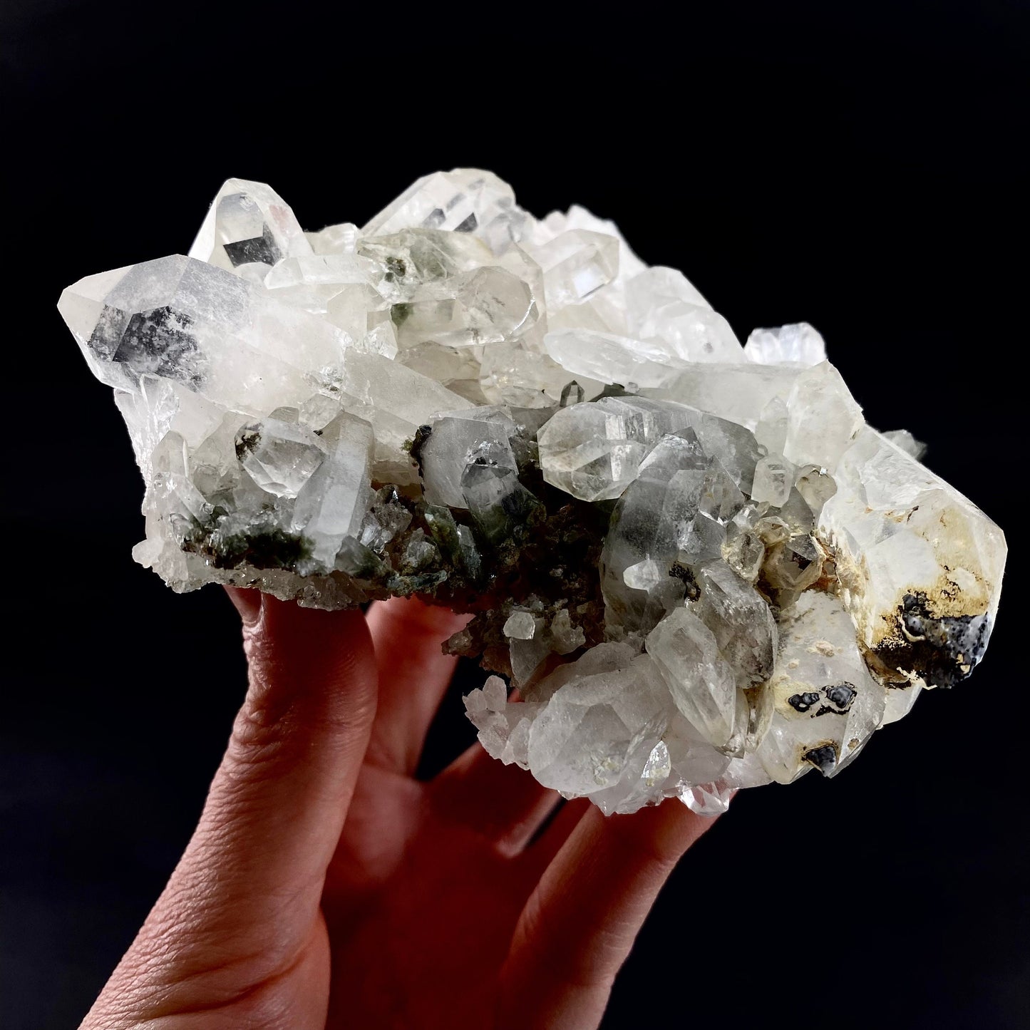 Chlorite Quartz (Pakistan) | green phantom quartz, chlorite quartz, green chlorite quartz