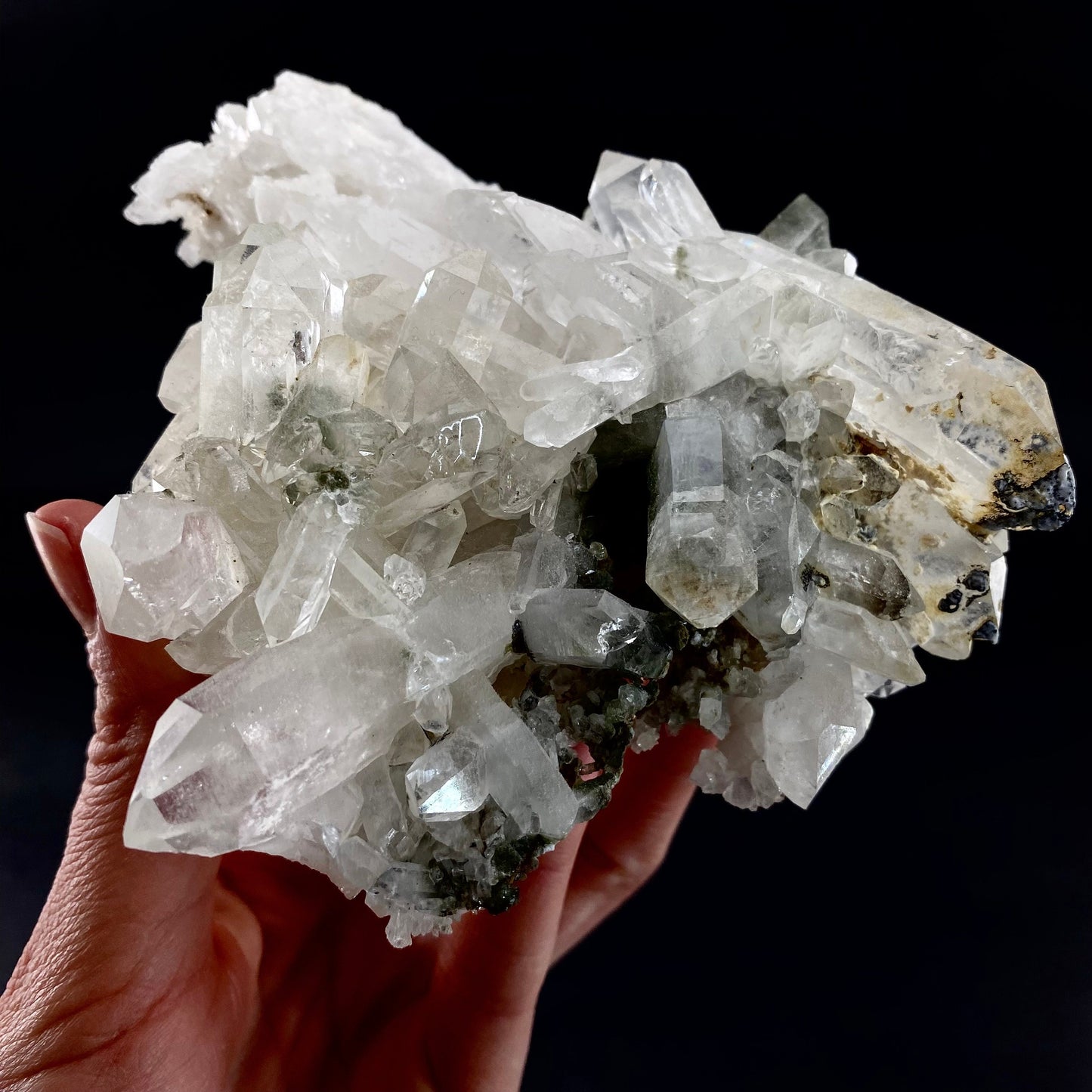 Chlorite Quartz (Pakistan) | green phantom quartz, chlorite quartz, green chlorite quartz