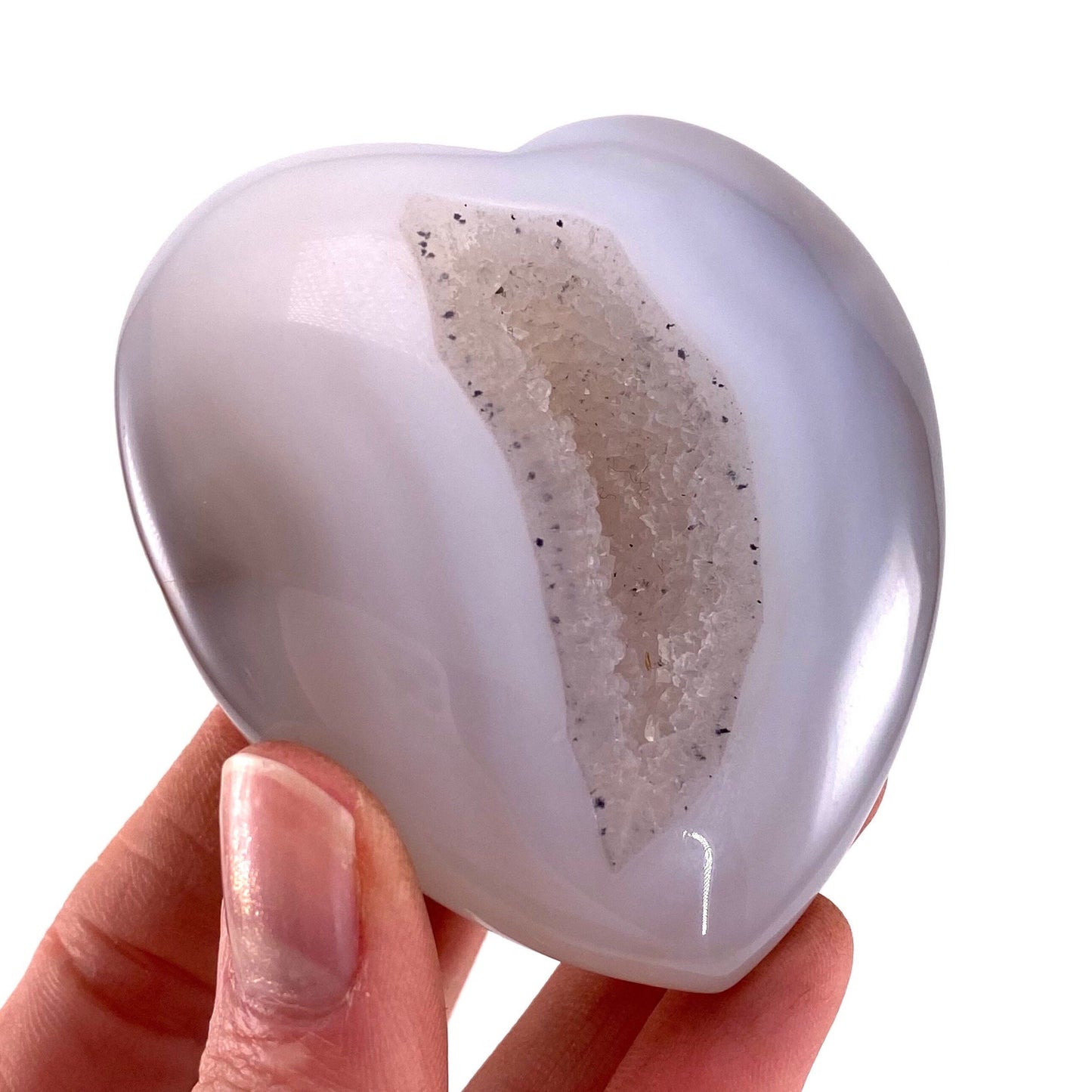 Agate Heart, Druzy Agate heart, polished crystal heart, agate geode heart, crystal heart