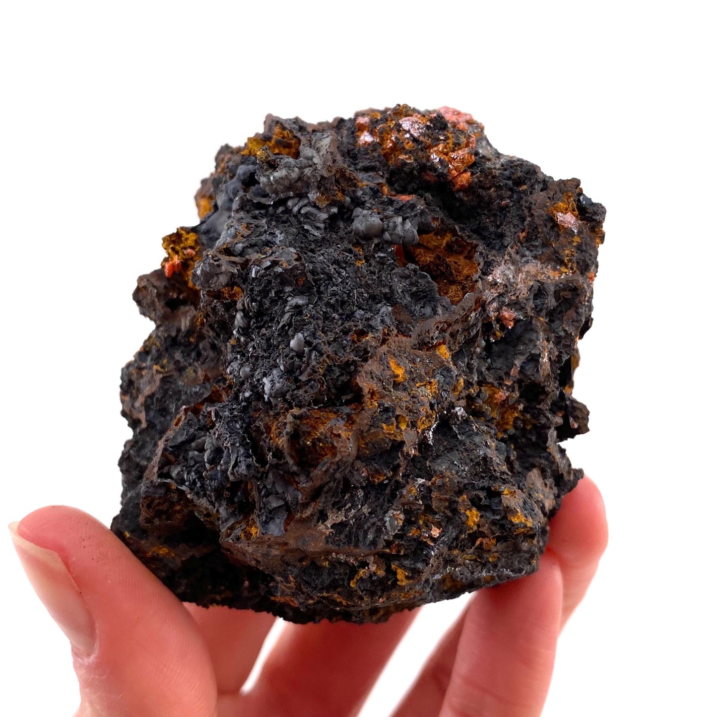 Crocoite Specimen (Australia), raw crocoite, crocoite crystal, orange crocoite, mineral specimen, rare minerals