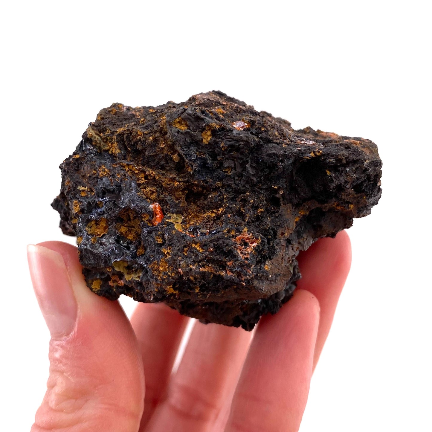 Crocoite Specimen (Australia), raw crocoite, crocoite crystal, orange crocoite, mineral specimen, rare minerals