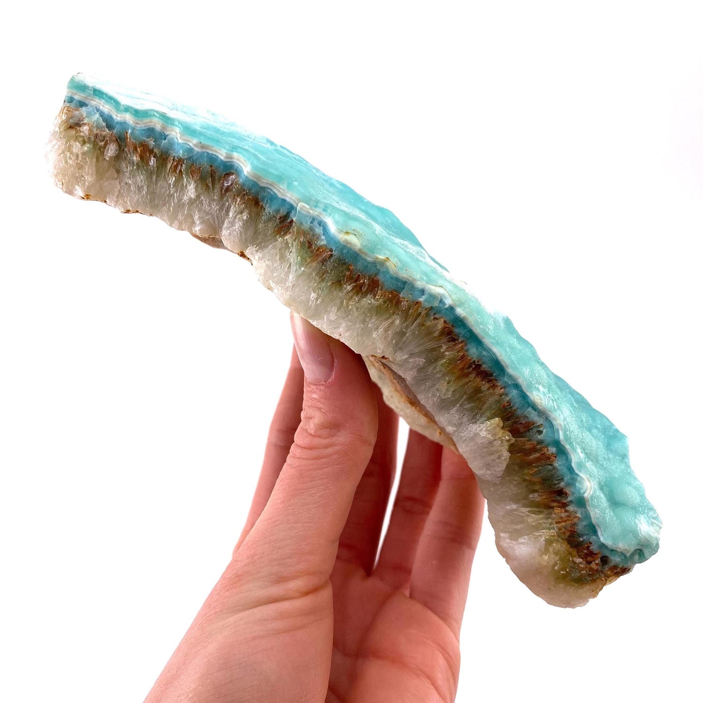 Blue Aragonite (Afghanistan), blue aragonite specimen, raw aragonite, botryoidal aragonite crystal