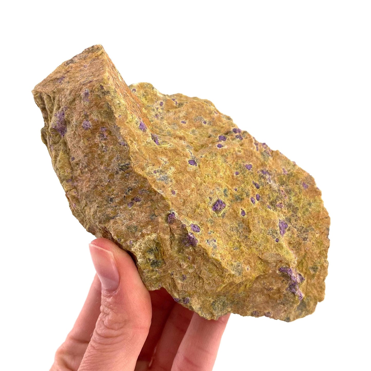 Raw Atlantisite (Tasmania) | stichtite in serpentine, serpentine, purple stichtite, stichtite