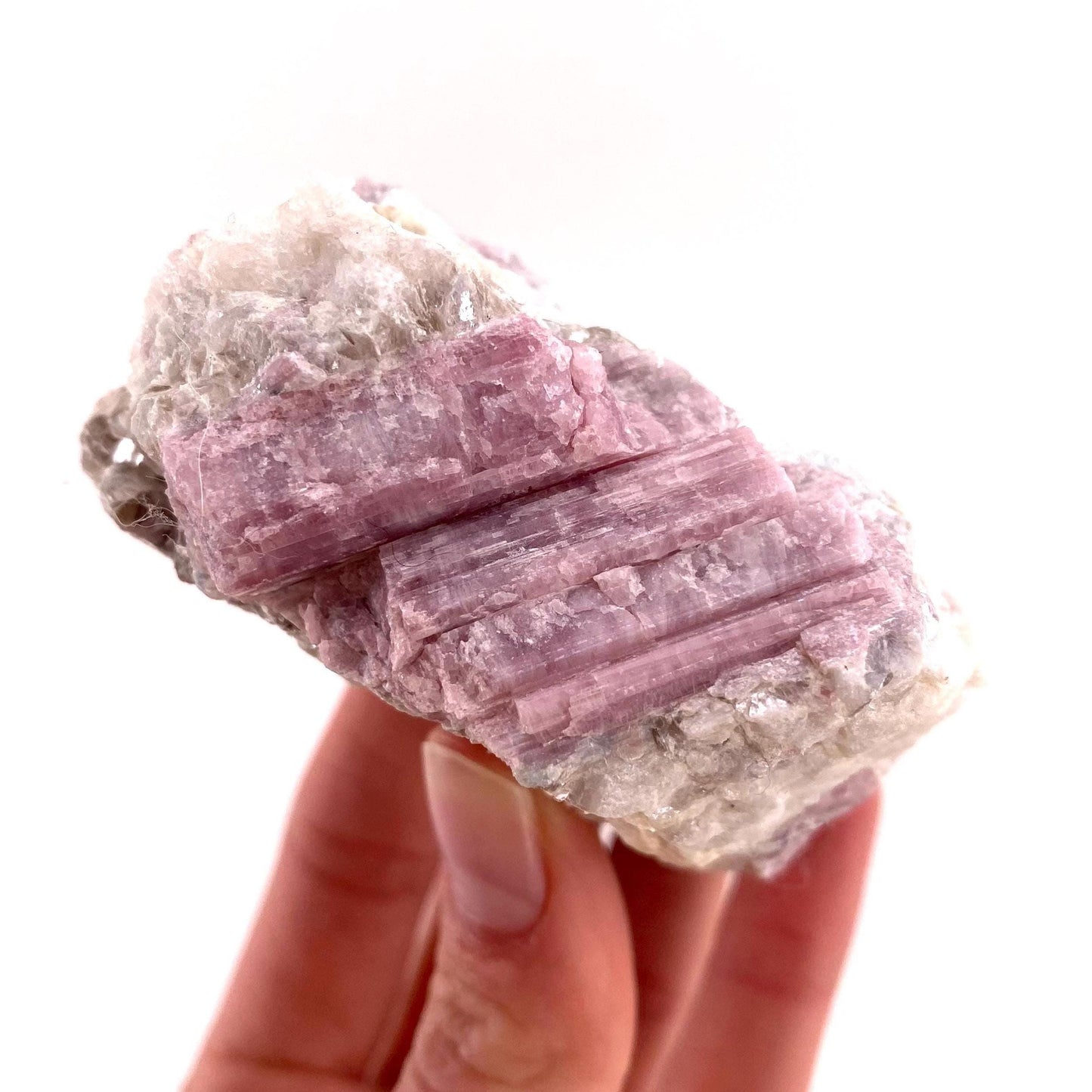 Pink Tourmaline in Quartz (Namibia), raw tourmaline, rubellite, pink tourmaline, raw lepidolite
