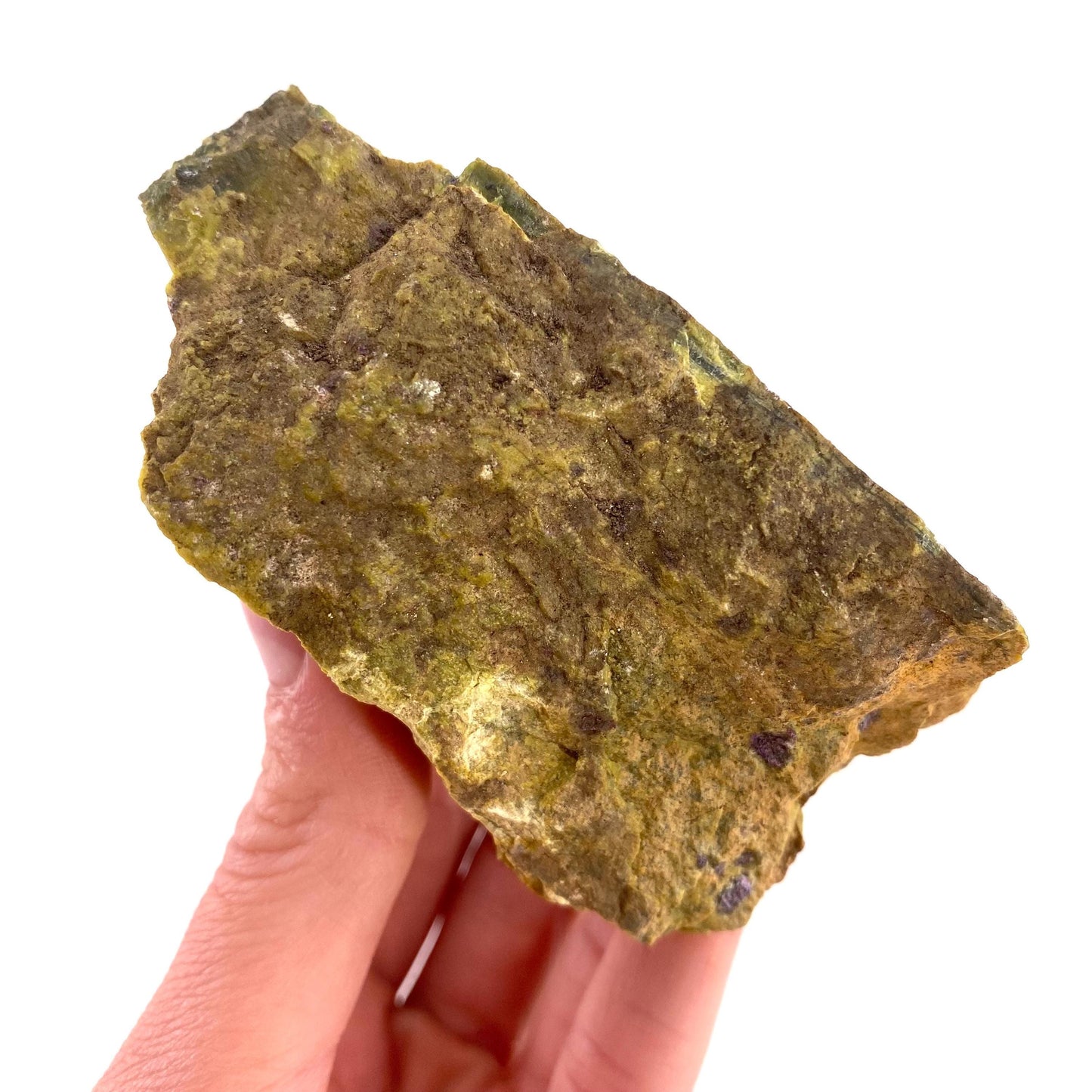 Raw Atlantisite (Tasmania) | stichtite in serpentine, serpentine, purple stichtite, stichtite