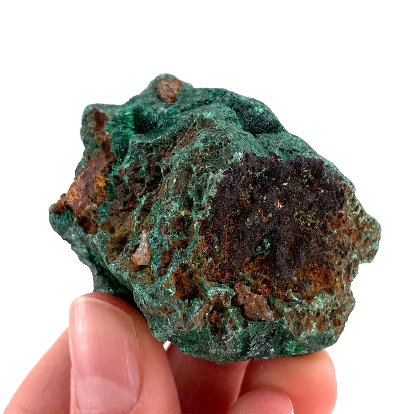 Fibrous Velvet Malachite Specimen (Congo), natural malachite, velvet malachite, malachite crystal
