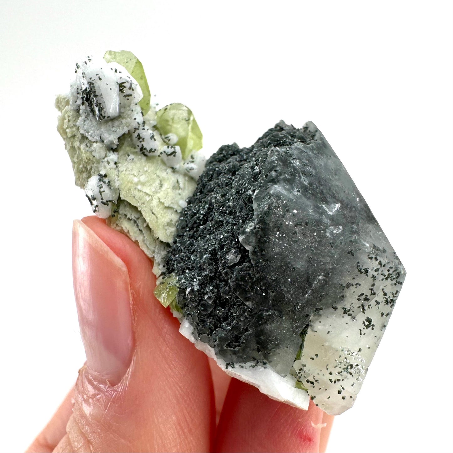 Titanite with Chlorite & Feldspar on Matrix (Pakistan) | sphene specimen, sphene titanite, titanite crystal, sphene crystal, rare minerals