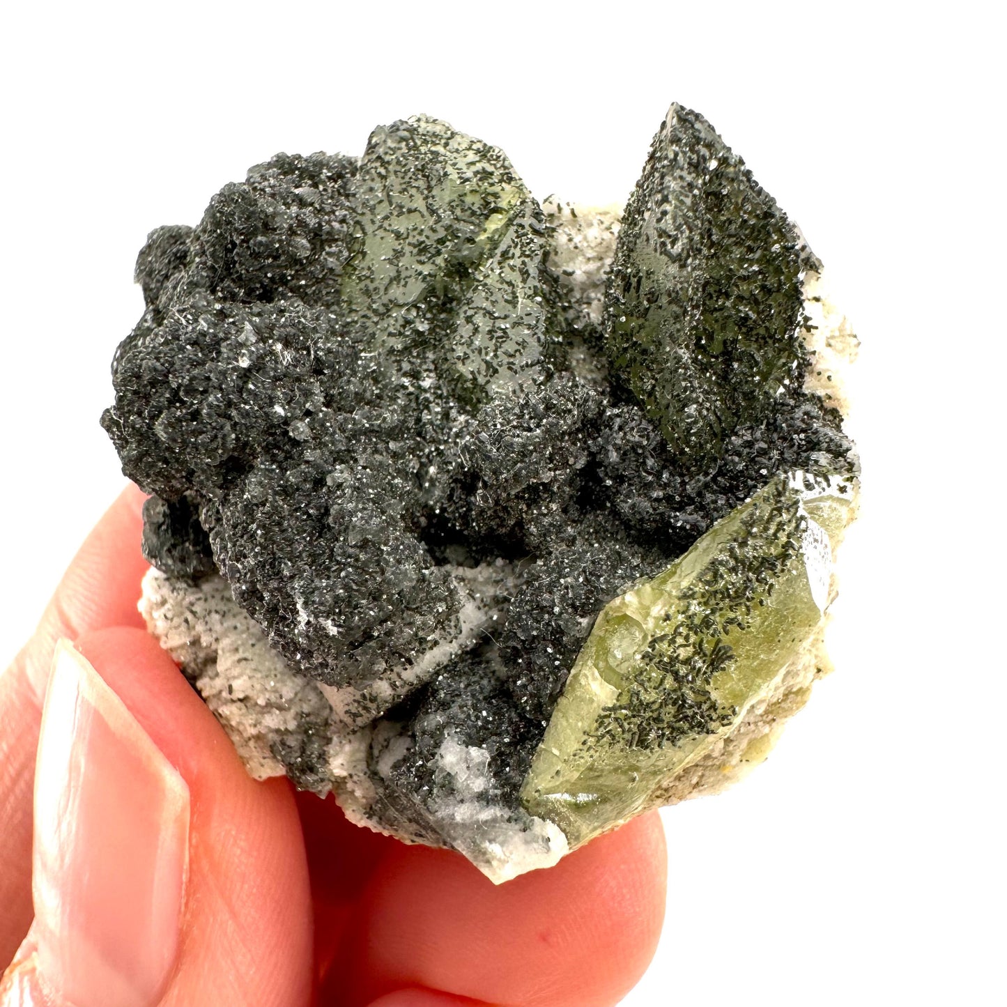 Titanite with Chlorite on Matrix (Pakistan) | sphene specimen, sphene titanite, titanite crystal, sphene crystal, rare minerals