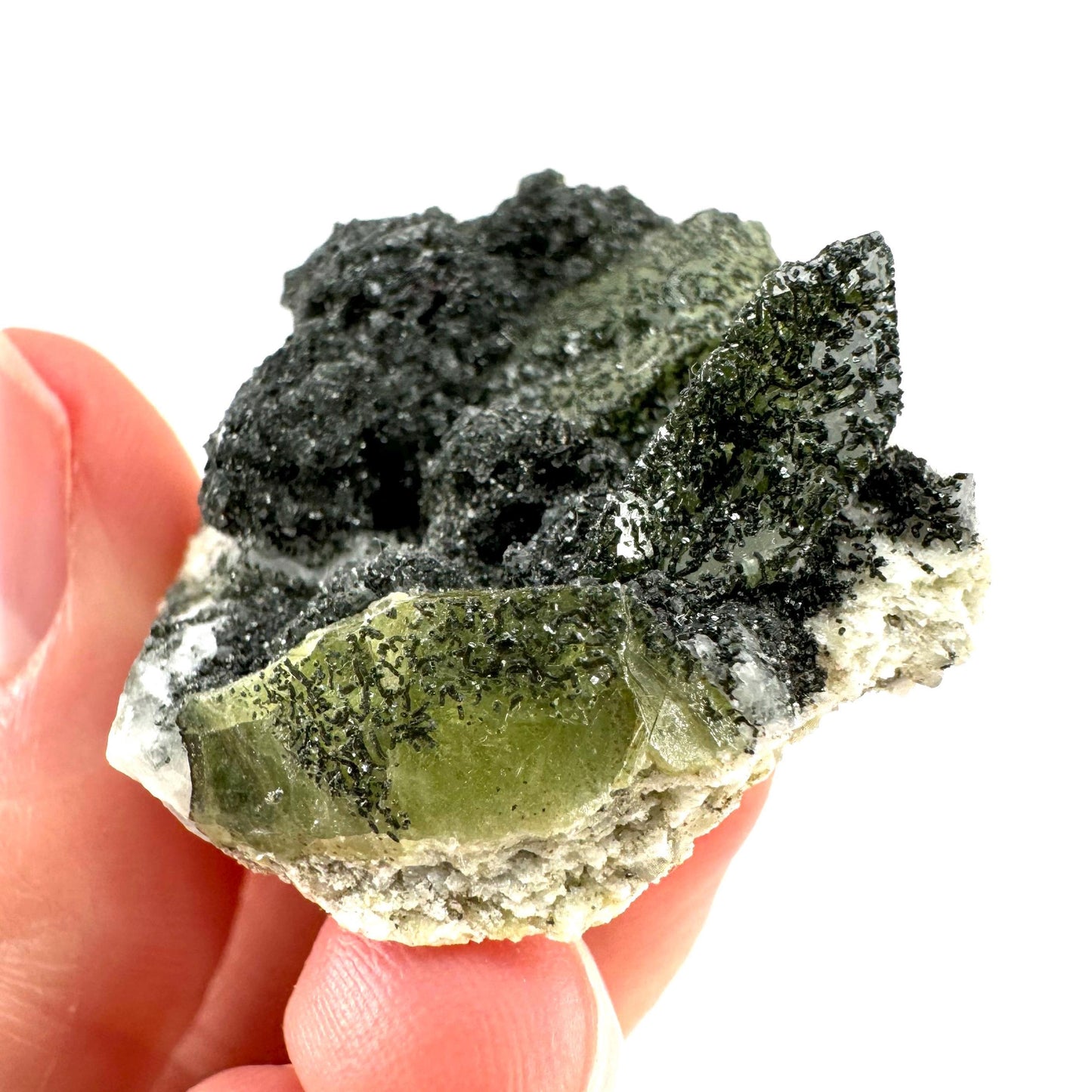 Titanite with Chlorite on Matrix (Pakistan) | sphene specimen, sphene titanite, titanite crystal, sphene crystal, rare minerals