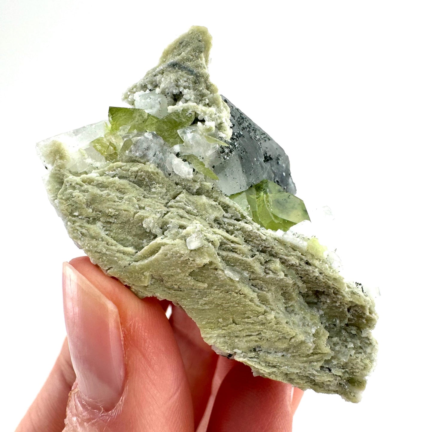 Titanite with Chlorite & Feldspar on Matrix (Pakistan) | sphene specimen, sphene titanite, titanite crystal, sphene crystal, rare minerals