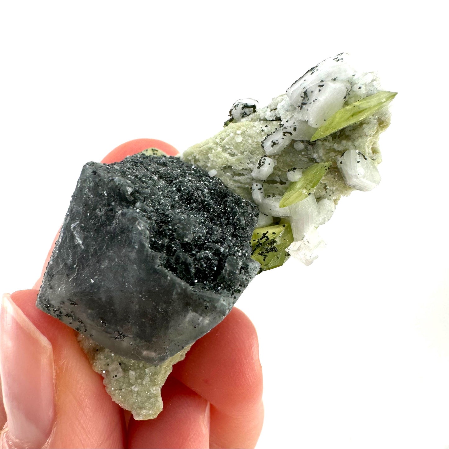 Titanite with Chlorite & Feldspar on Matrix (Pakistan) | sphene specimen, sphene titanite, titanite crystal, sphene crystal, rare minerals