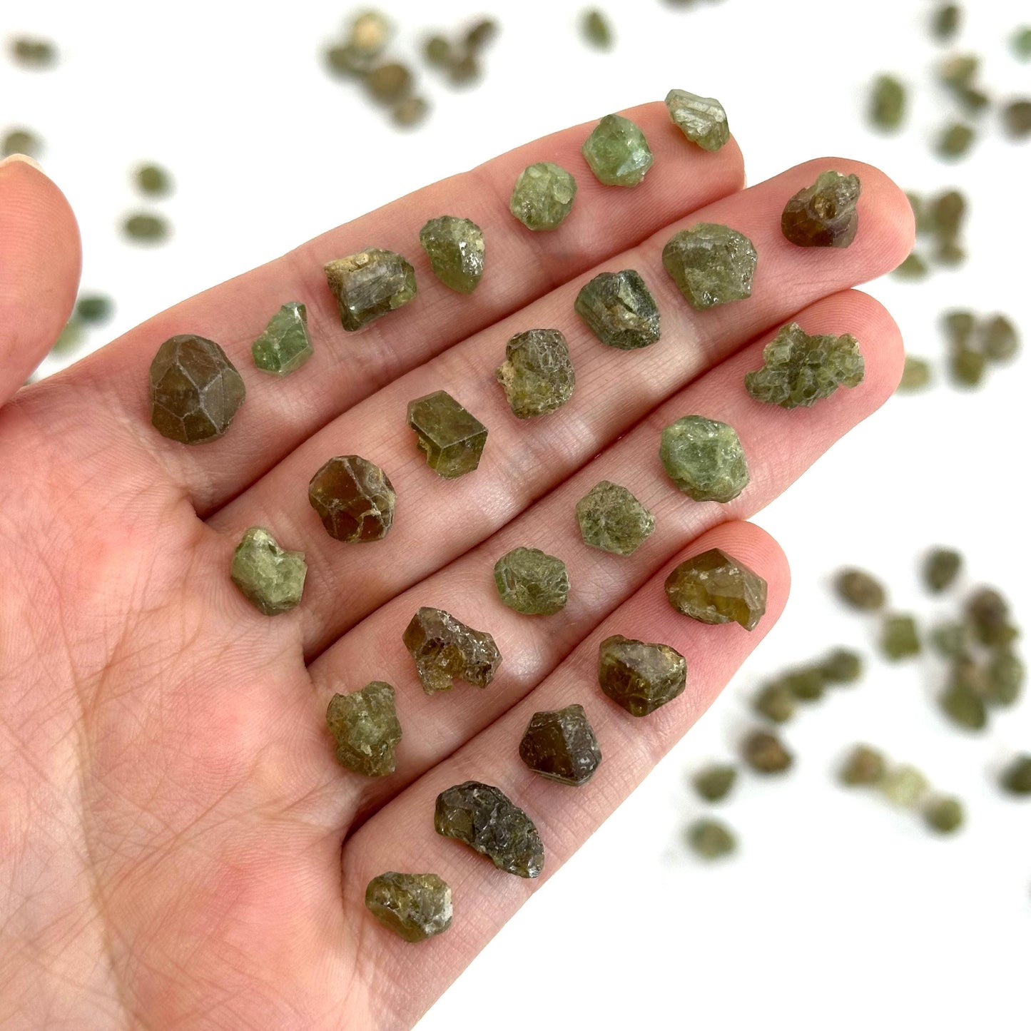 ONE Demantoid Garnet (Madagascar) | green garnet, rare minerals, demantoid garnet crystal, mineral specimen