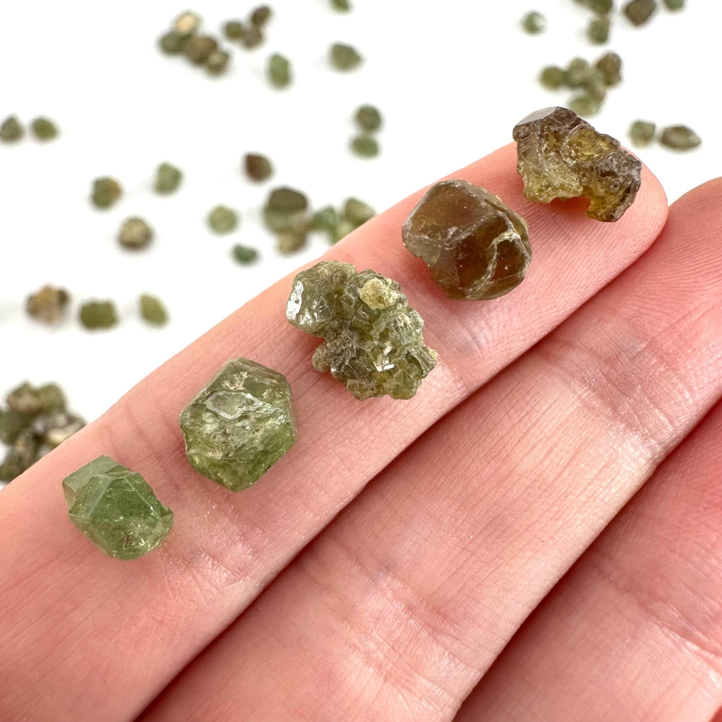 ONE Demantoid Garnet (Madagascar) | green garnet, rare minerals, demantoid garnet crystal, mineral specimen