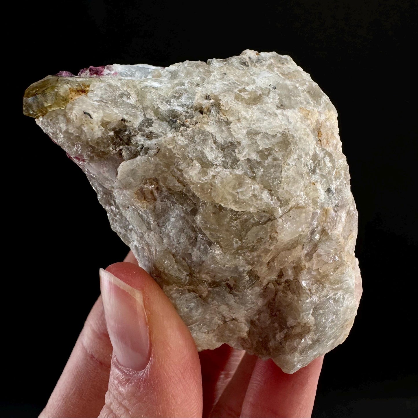 Rare! Londonite with Liddicoatite on Matrix (Madagascar) | rare minerals, mineral specimen, rare crystals
