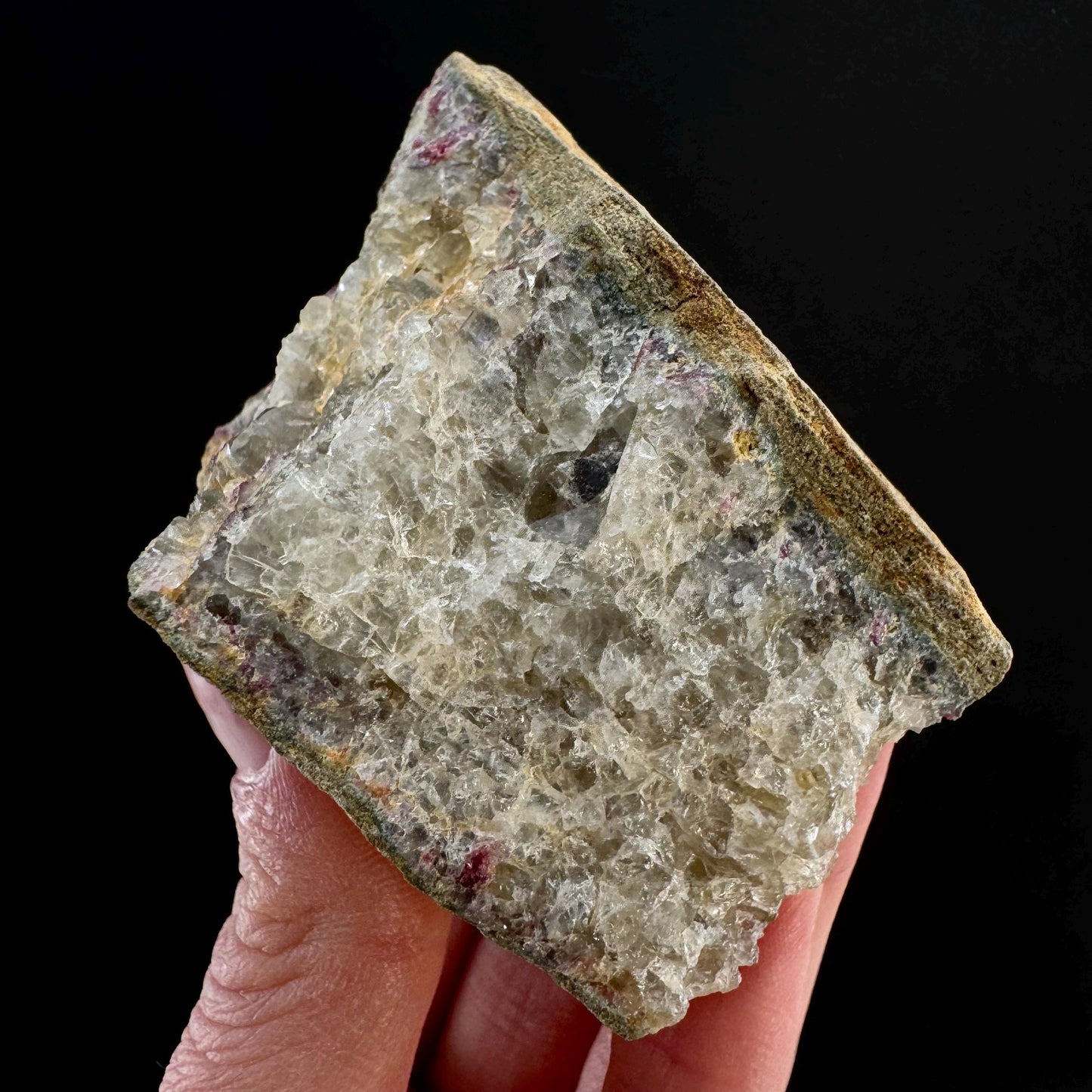 Rare! Londonite with Liddicoatite on Matrix (Madagascar) | rare minerals, mineral specimen, rare crystals