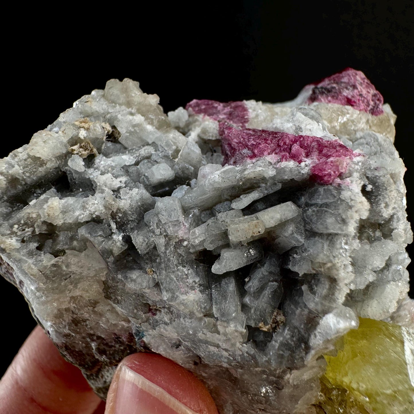 Rare! Londonite with Liddicoatite on Matrix (Madagascar) | rare minerals, mineral specimen, rare crystals
