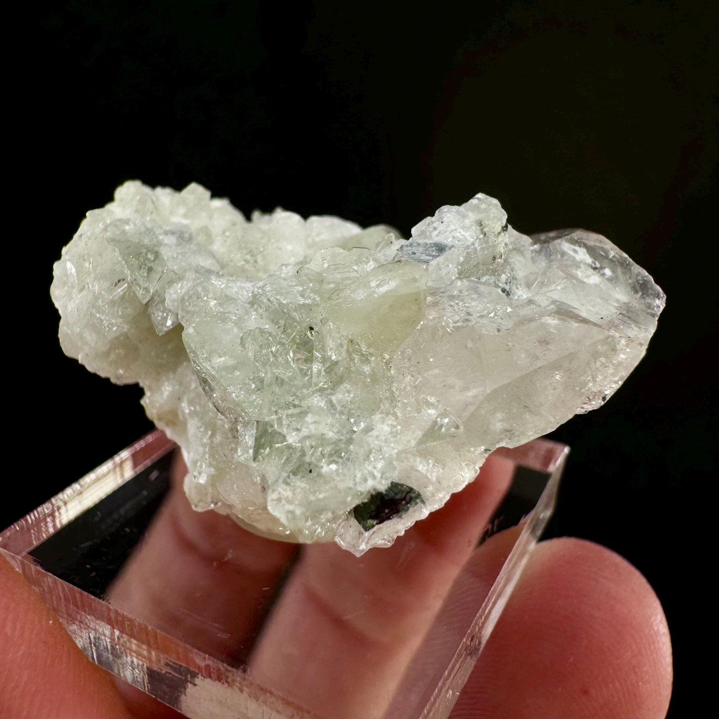 Rare! Herderite, Quartz with Black Tourmaline on Albite (Pakistan) | green herderite crystal, natural crystals, herderite on matrix