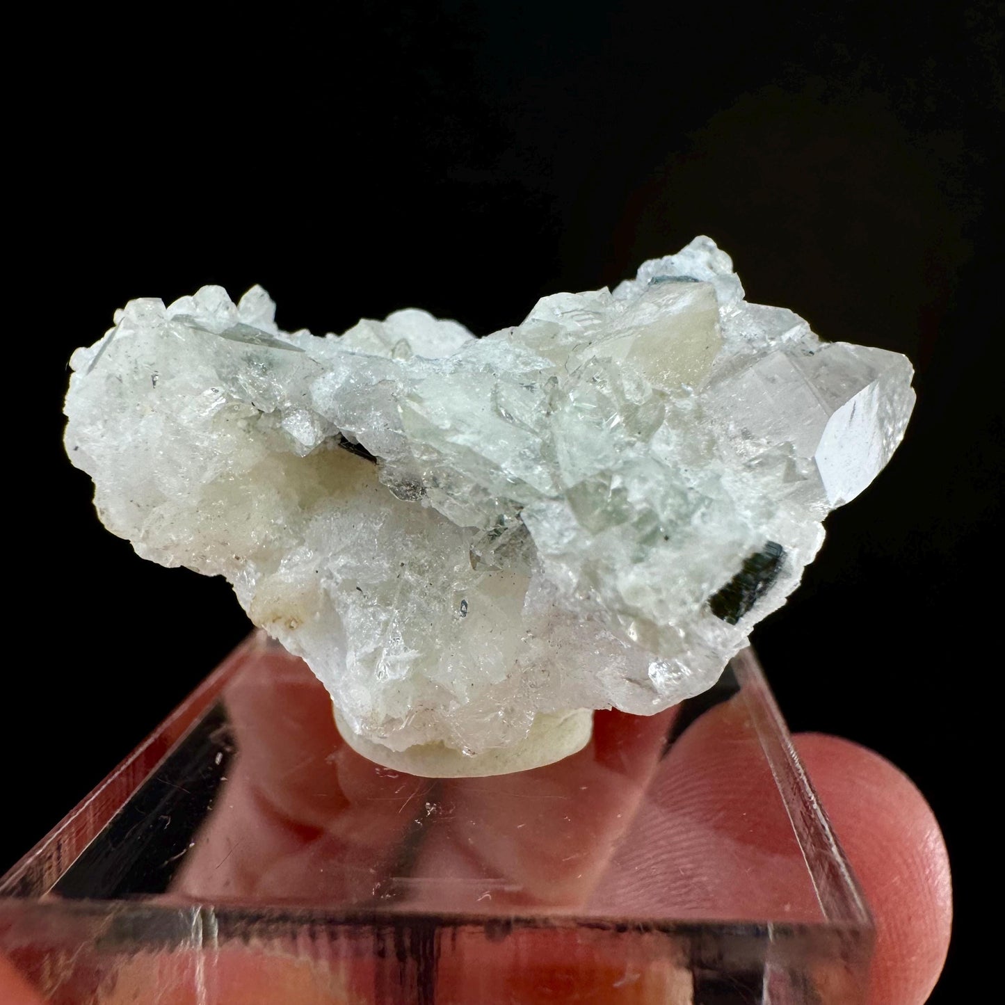 Rare! Herderite, Quartz with Black Tourmaline on Albite (Pakistan) | green herderite crystal, natural crystals, herderite on matrix