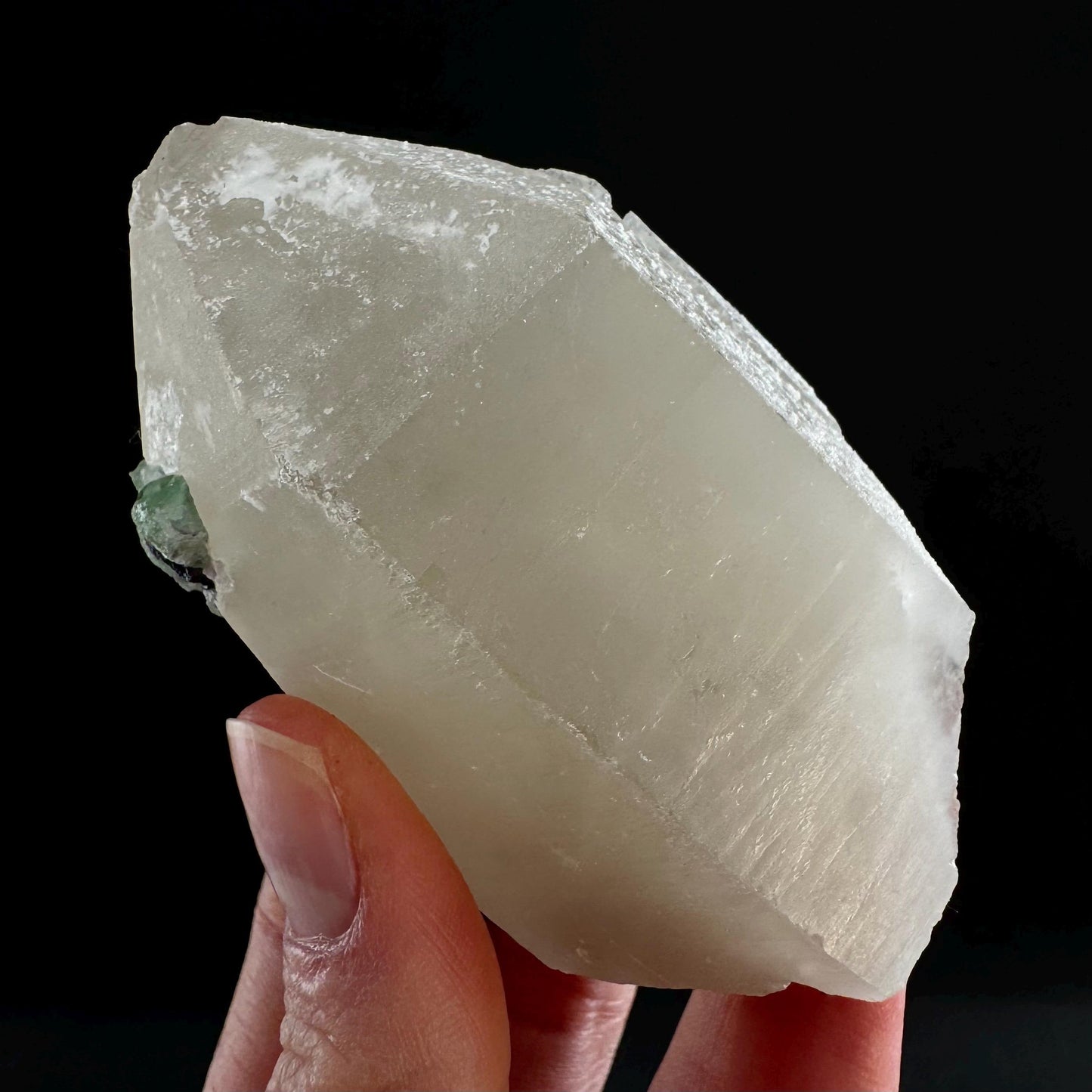 Erongo Quartz with Black Tourmaline & Fluorite (Namibia) | quartz crystal, quartz point, quartz, crystals