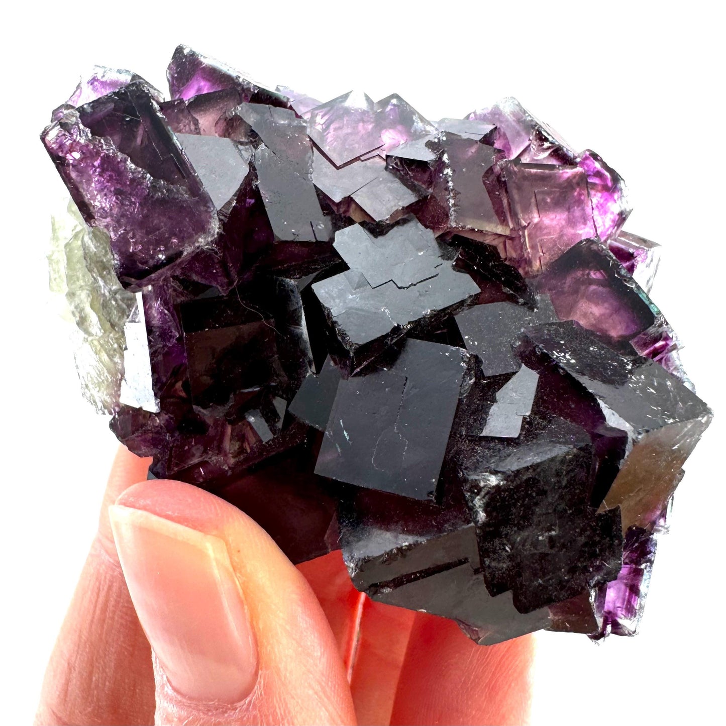 Okorusu Fluorite (Namibia) | fluorite cluster, cubic fluorite, purple fluorite, crystals, mineral specimen