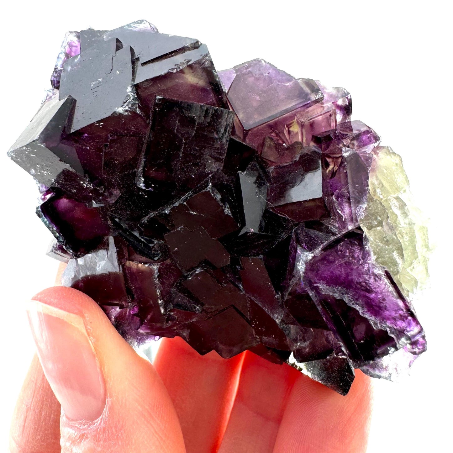 Okorusu Fluorite (Namibia) | fluorite cluster, cubic fluorite, purple fluorite, crystals, mineral specimen