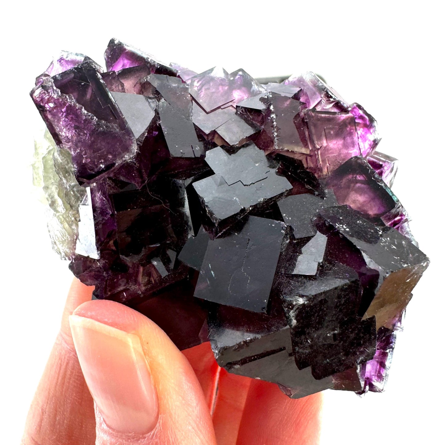 Okorusu Fluorite (Namibia) | fluorite cluster, cubic fluorite, purple fluorite, crystals, mineral specimen