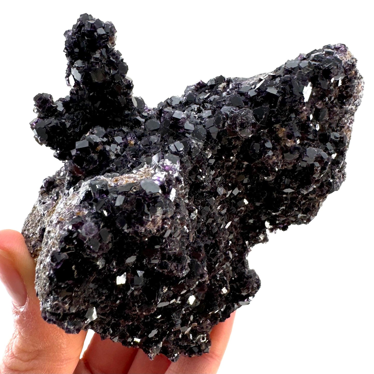 Okorusu Fluorite (Namibia) | fluorite cluster, cubic fluorite, purple fluorite, crystals, mineral specimen