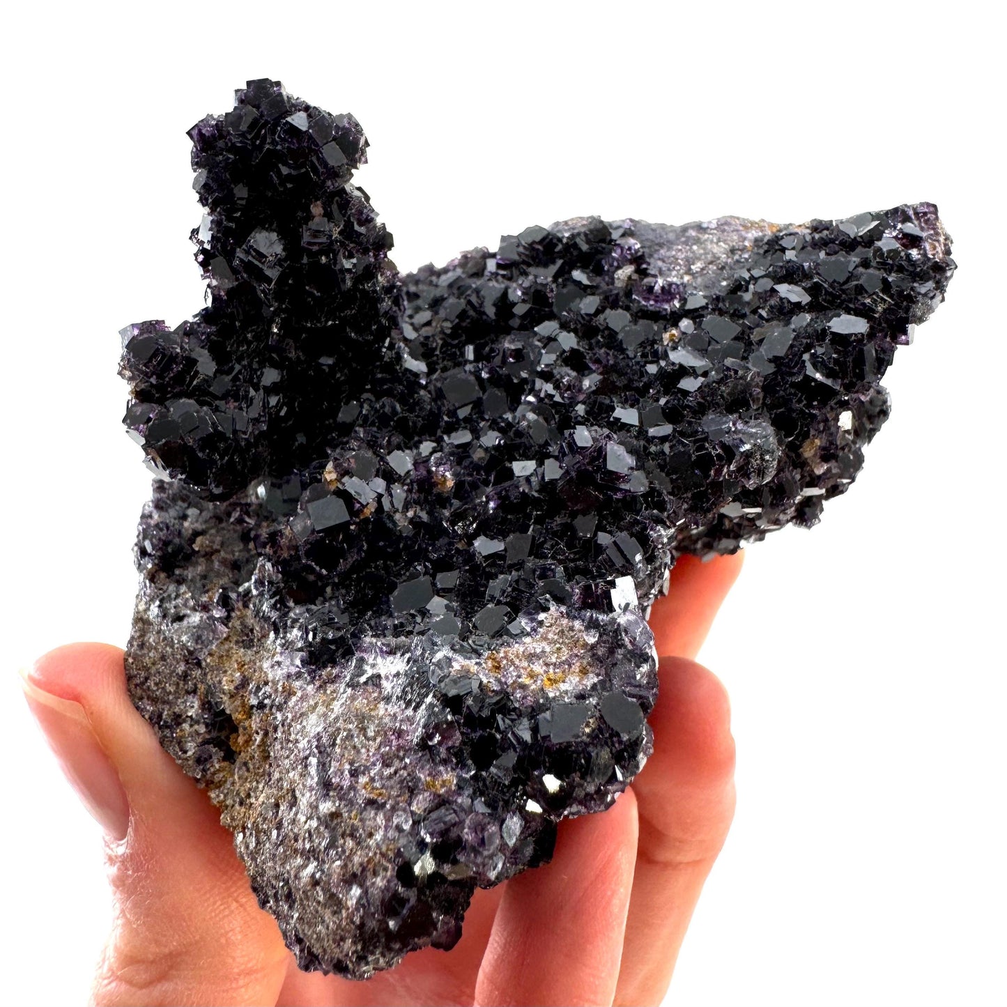 Okorusu Fluorite (Namibia) | fluorite cluster, cubic fluorite, purple fluorite, crystals, mineral specimen