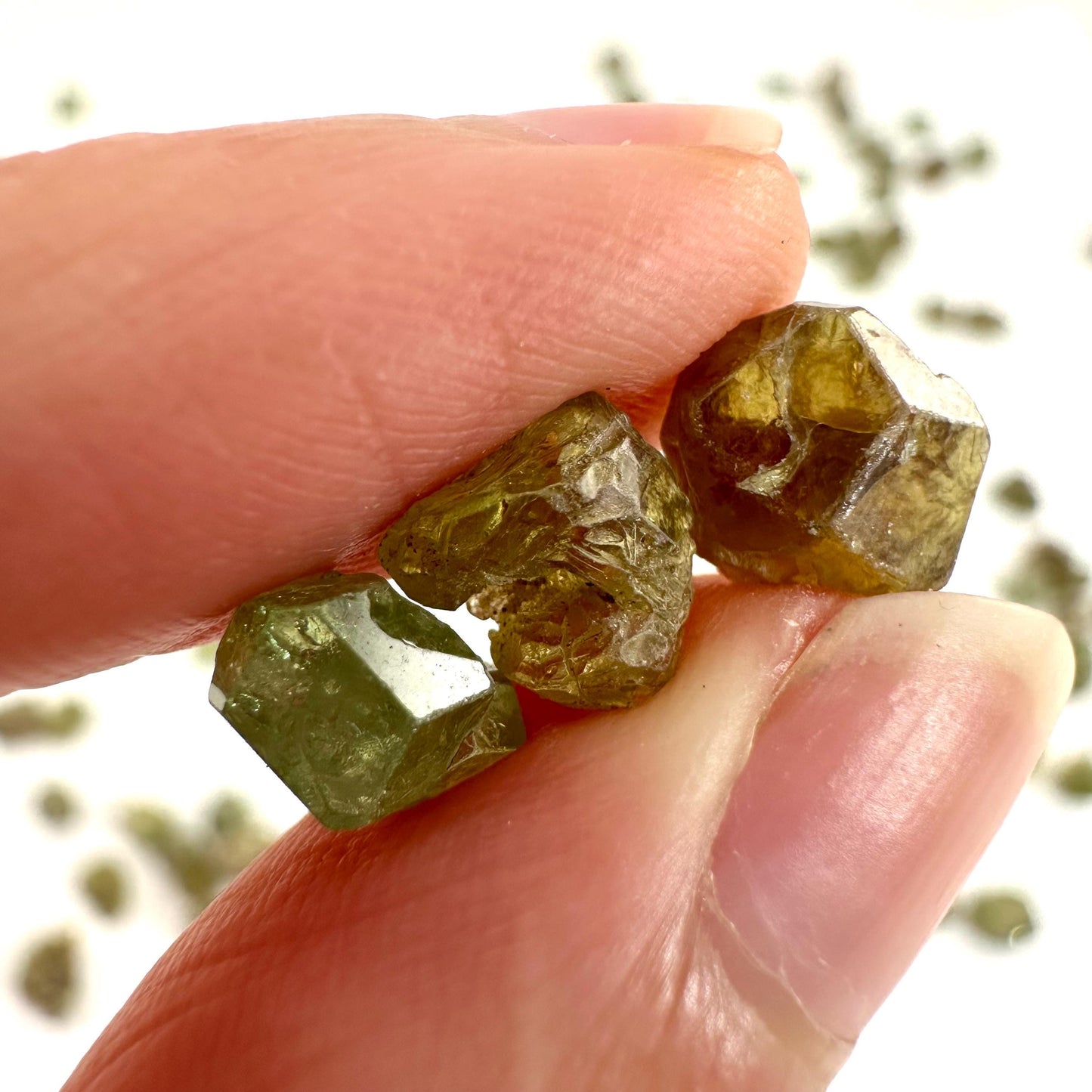 ONE Demantoid Garnet (Madagascar) | green garnet, rare minerals, demantoid garnet crystal, mineral specimen