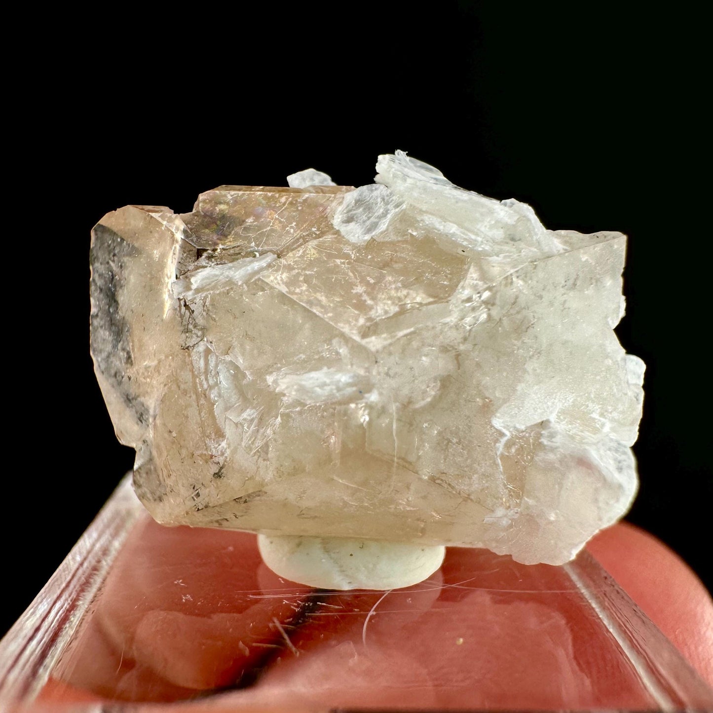 Champagne Topaz on Albite Matrix (Pakistan) | topaz crystal, rare crystals, mineral specimen, rare minerals, natural topaz, golden topaz
