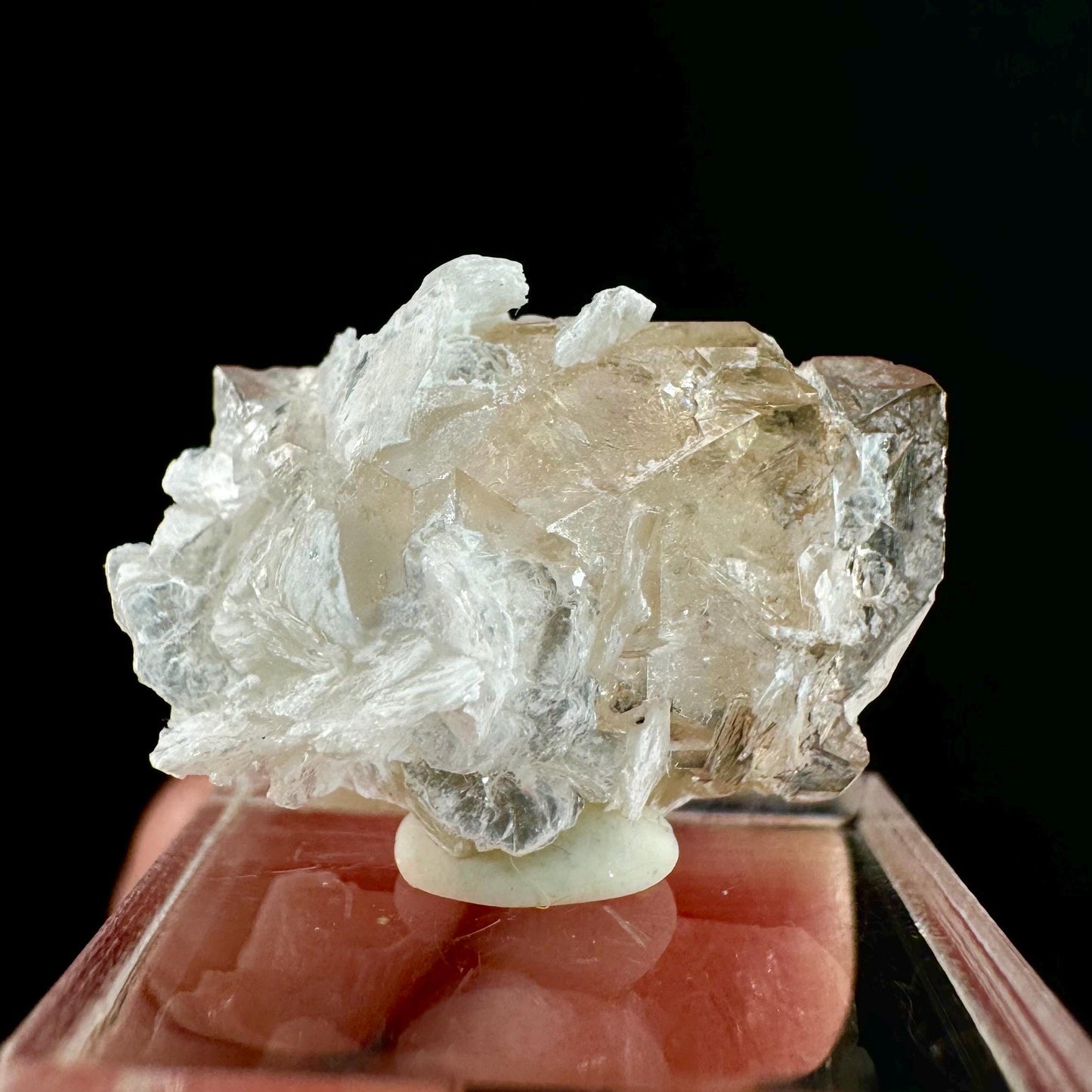Champagne Topaz on Albite Matrix (Pakistan) | topaz crystal, rare crystals, mineral specimen, rare minerals, natural topaz, golden topaz