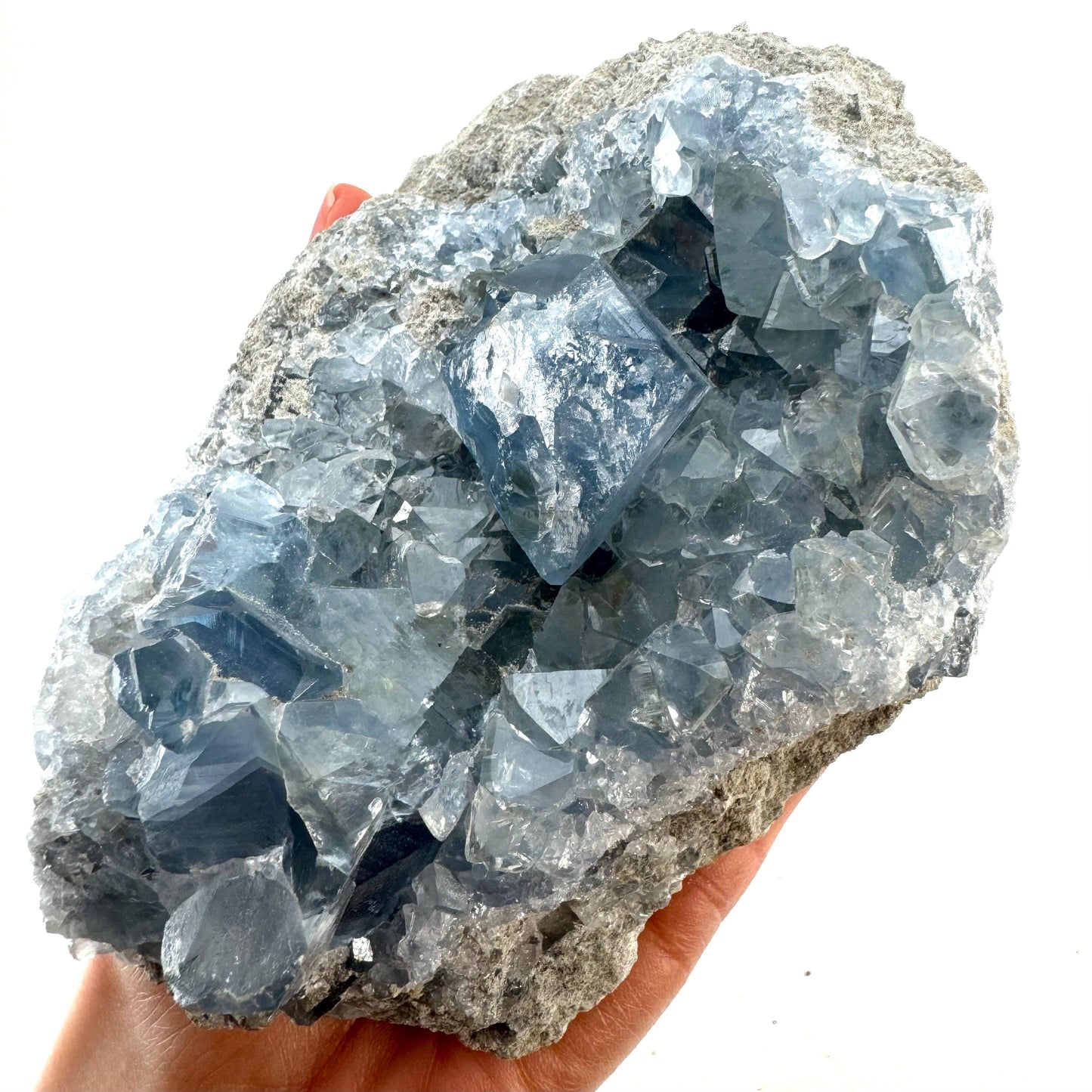 Celestite cluster, raw celestite, celestite geode, celestite crystal, natural celestite, crystal cluster