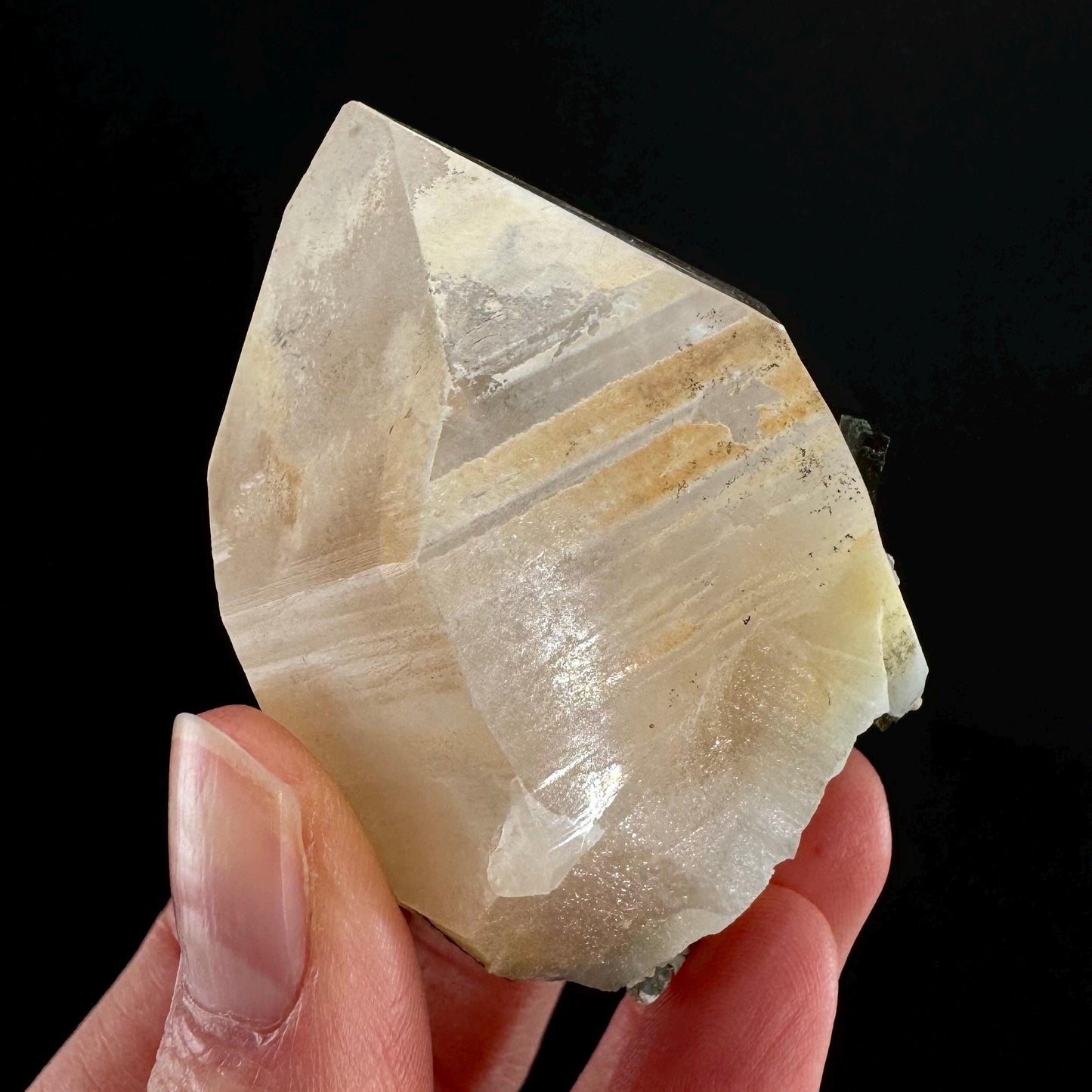 Yellow Bone Quartz & Epidote (Pakistan) | bone quartz, epidote quartz, green epidote, mango quartz