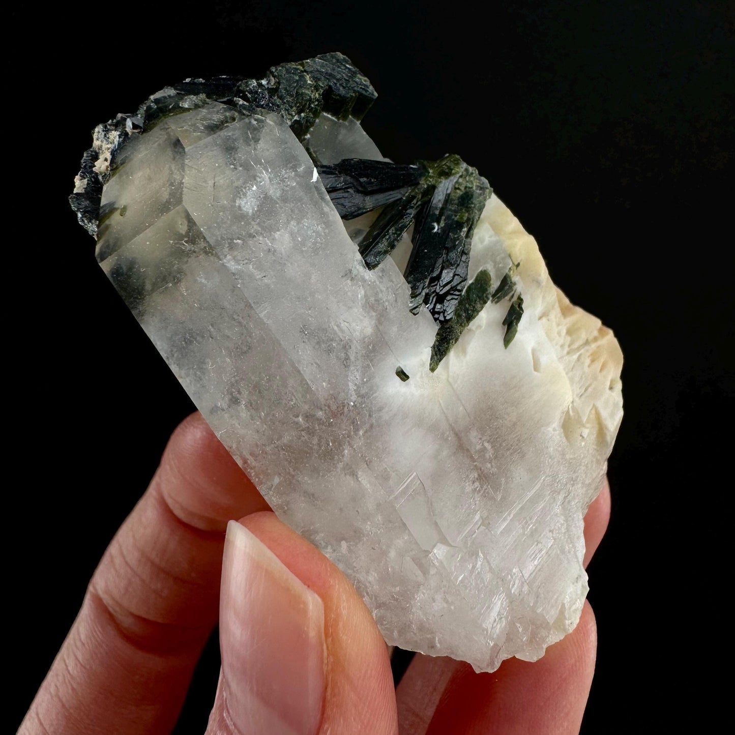 Yellow Bone Quartz & Epidote (Pakistan) | bone quartz, epidote quartz, green epidote, mango quartz