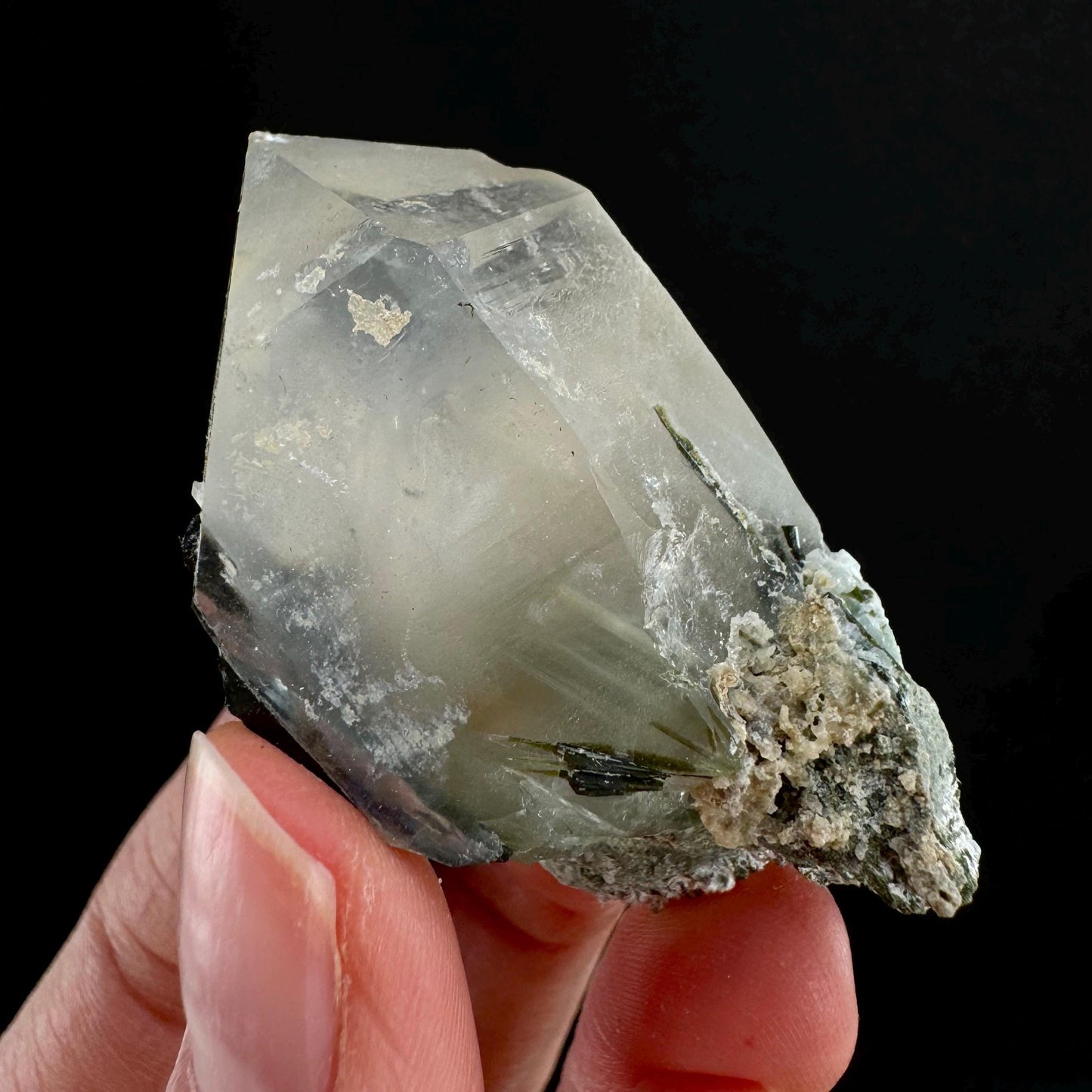 Yellow Bone Quartz & Epidote (Pakistan) | bone quartz, epidote quartz, green epidote, mango quartz