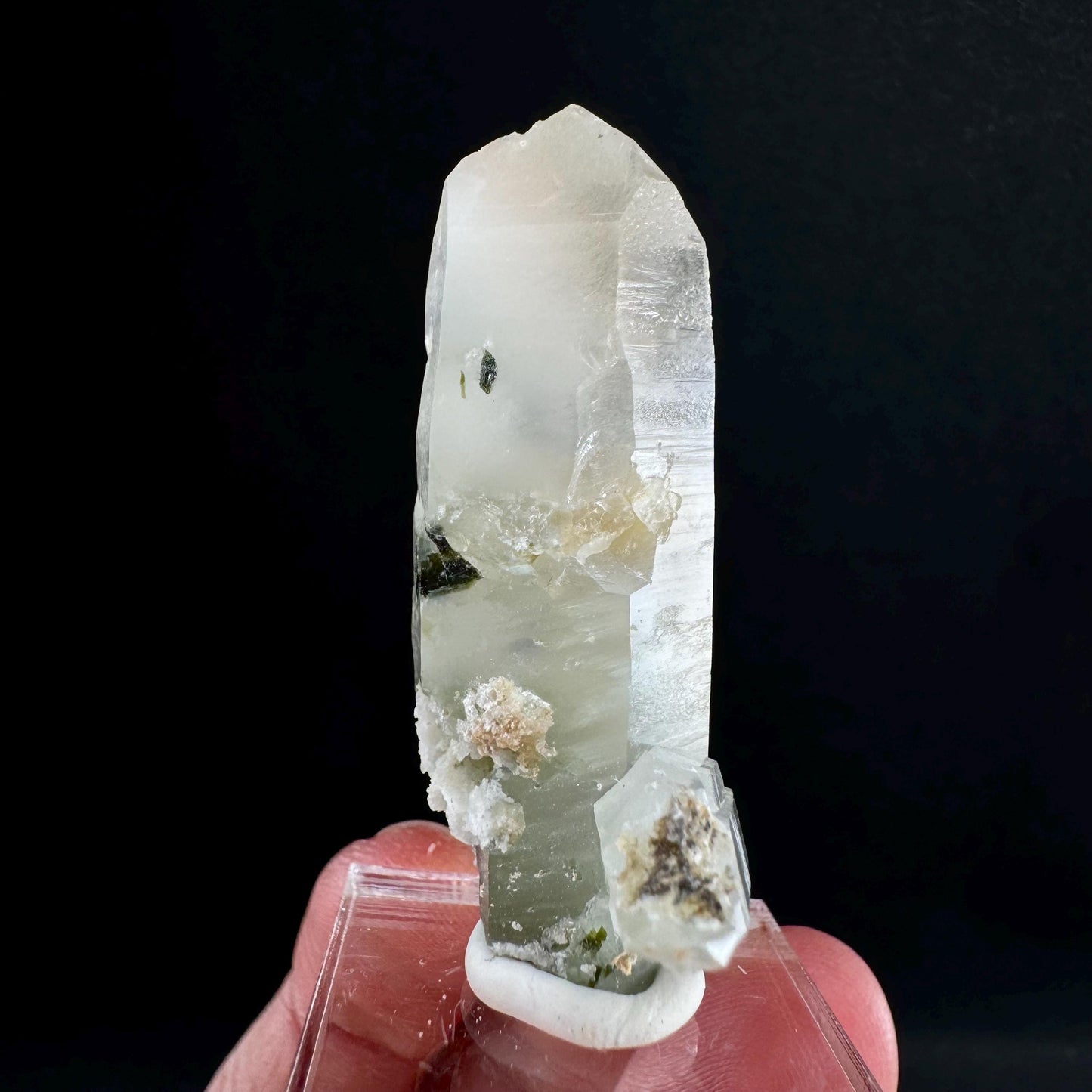 Yellow Bone Quartz & Epidote (Pakistan) | bone quartz, epidote quartz, green epidote, mango quartz