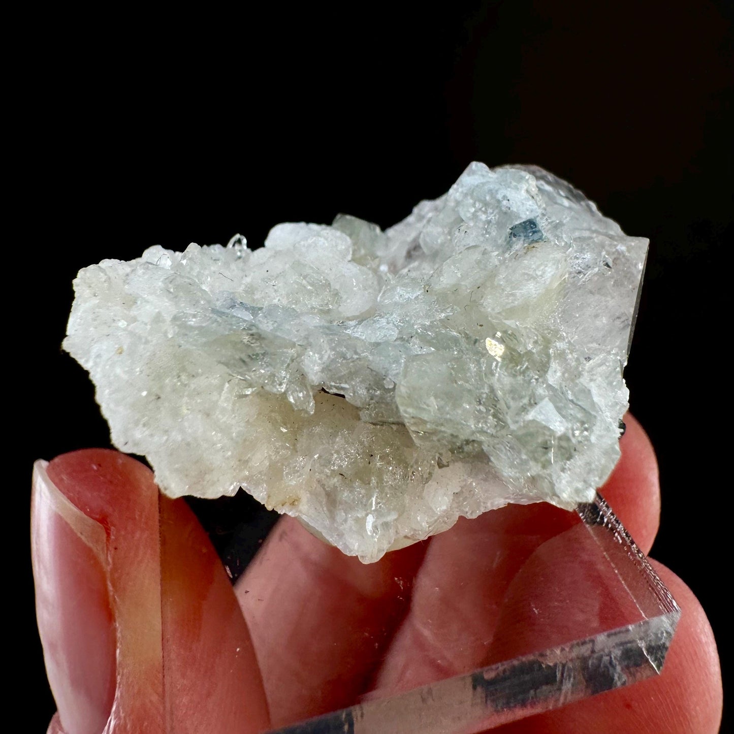 Rare! Herderite, Quartz with Black Tourmaline on Albite (Pakistan) | green herderite crystal, natural crystals, herderite on matrix